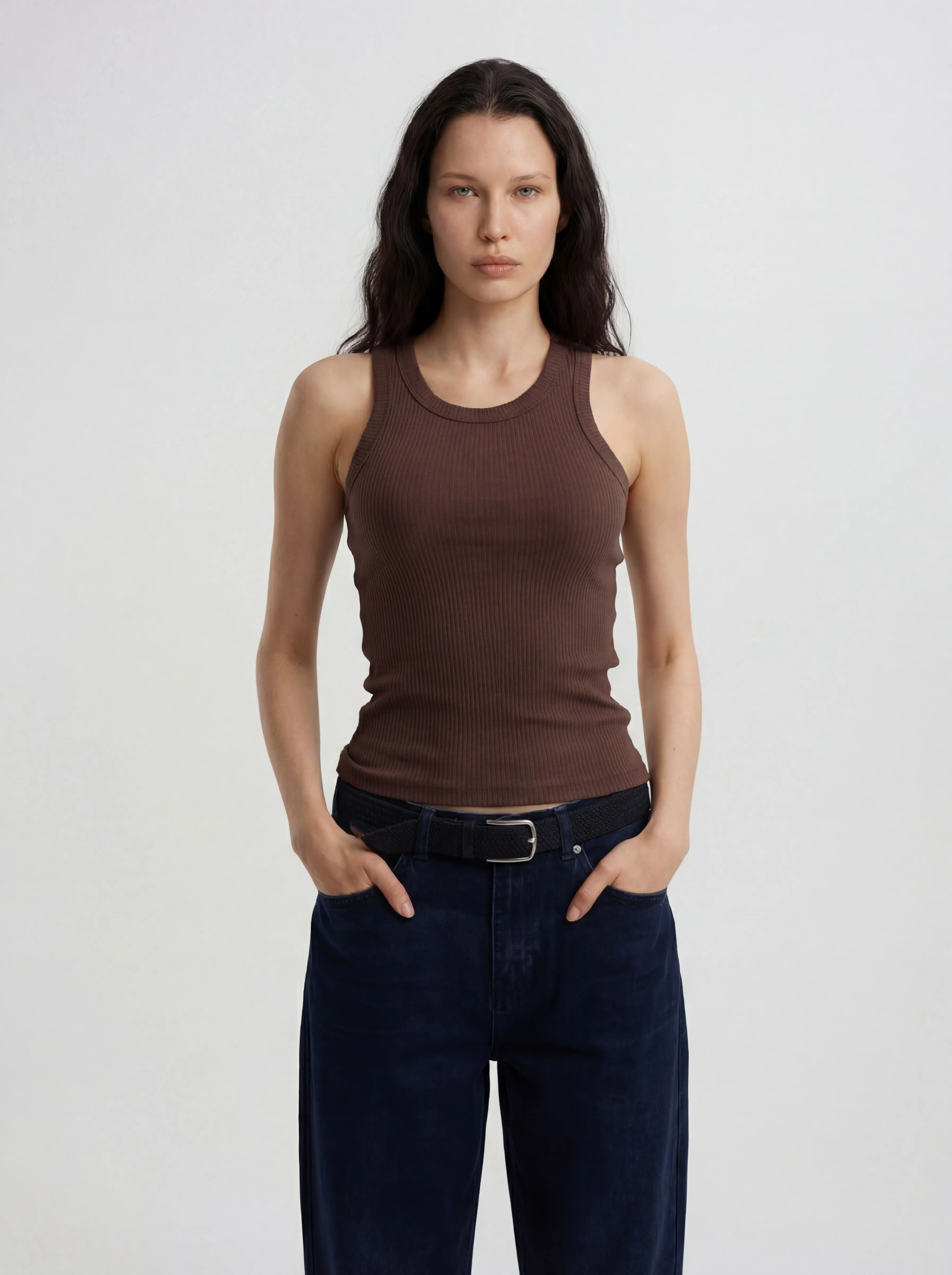 Майка в рубчик