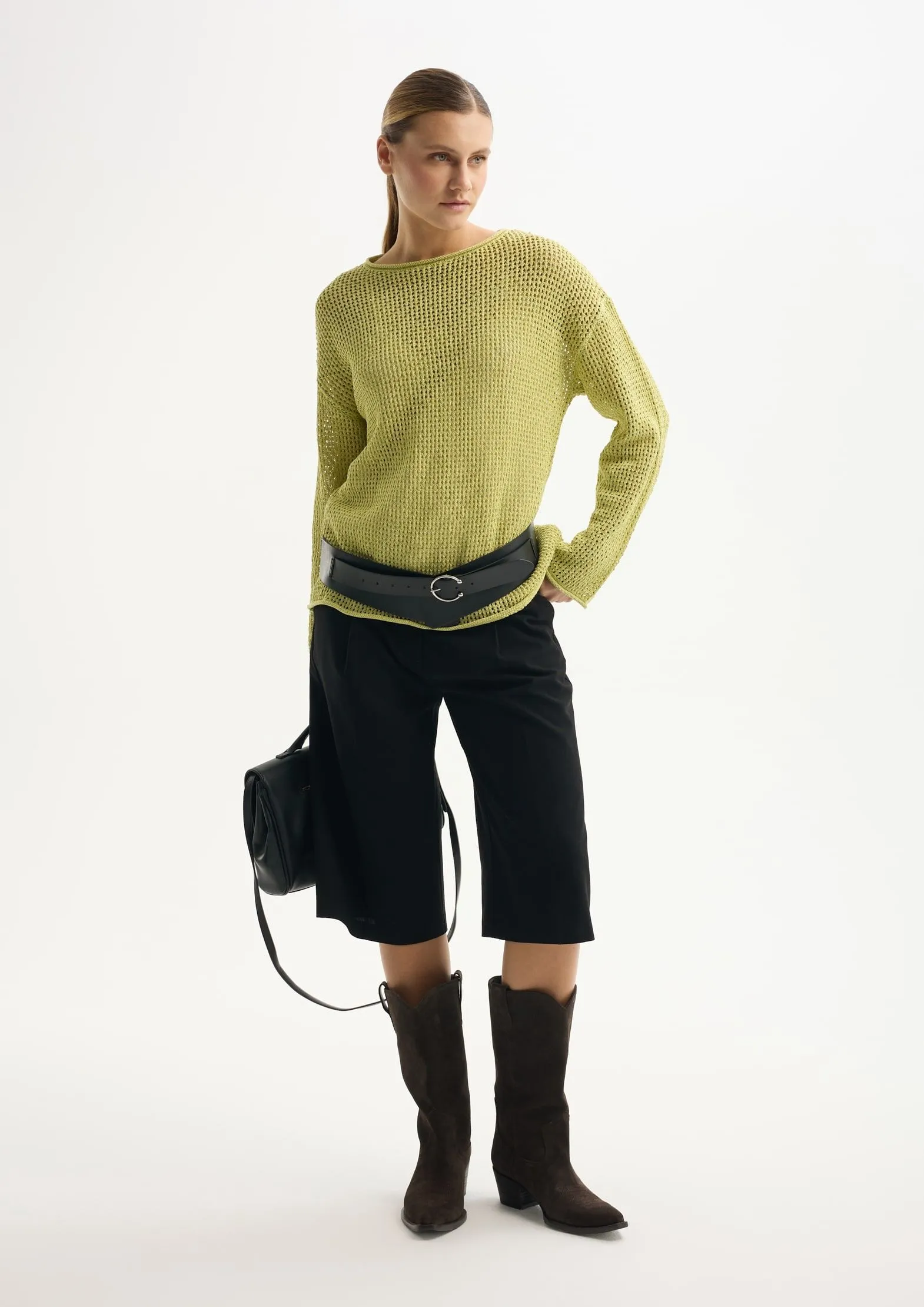 Джемпер из хлопка с добавлением целлюлозы