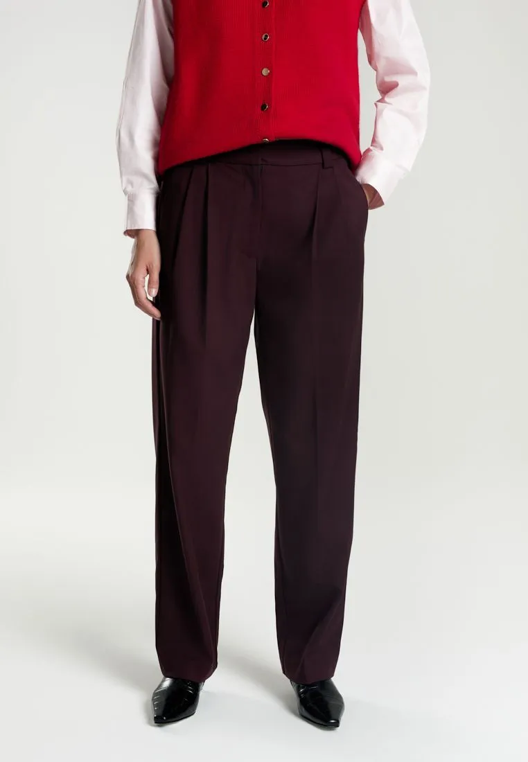 Брюки из поливискозы с шерстью