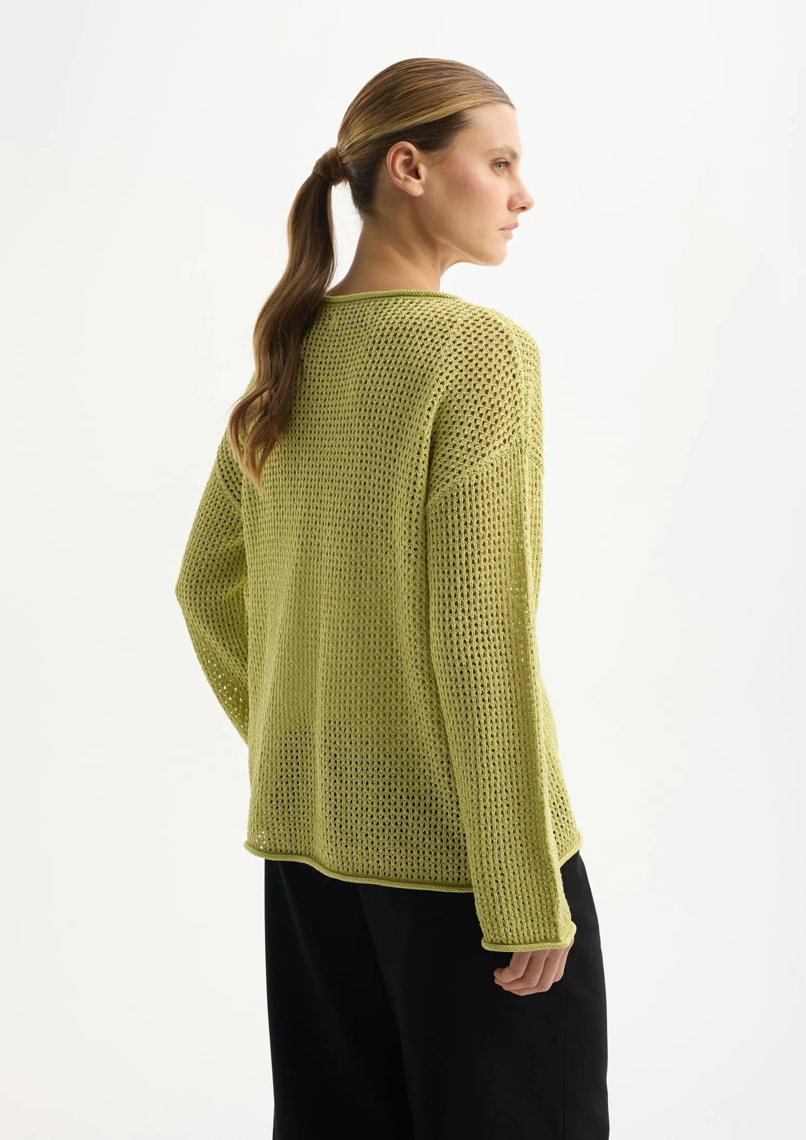 Джемпер из хлопка с добавлением целлюлозы