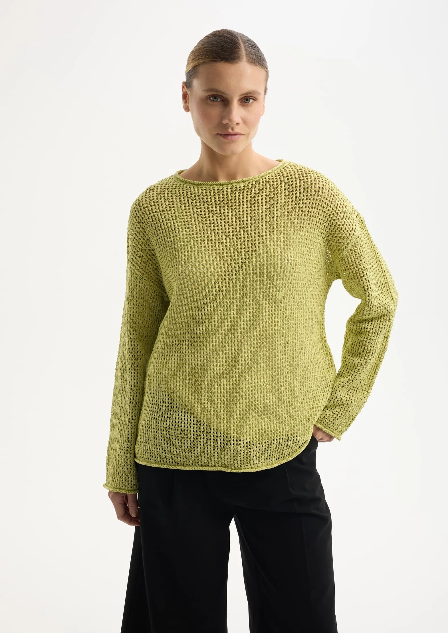 Джемпер из хлопка с добавлением целлюлозы