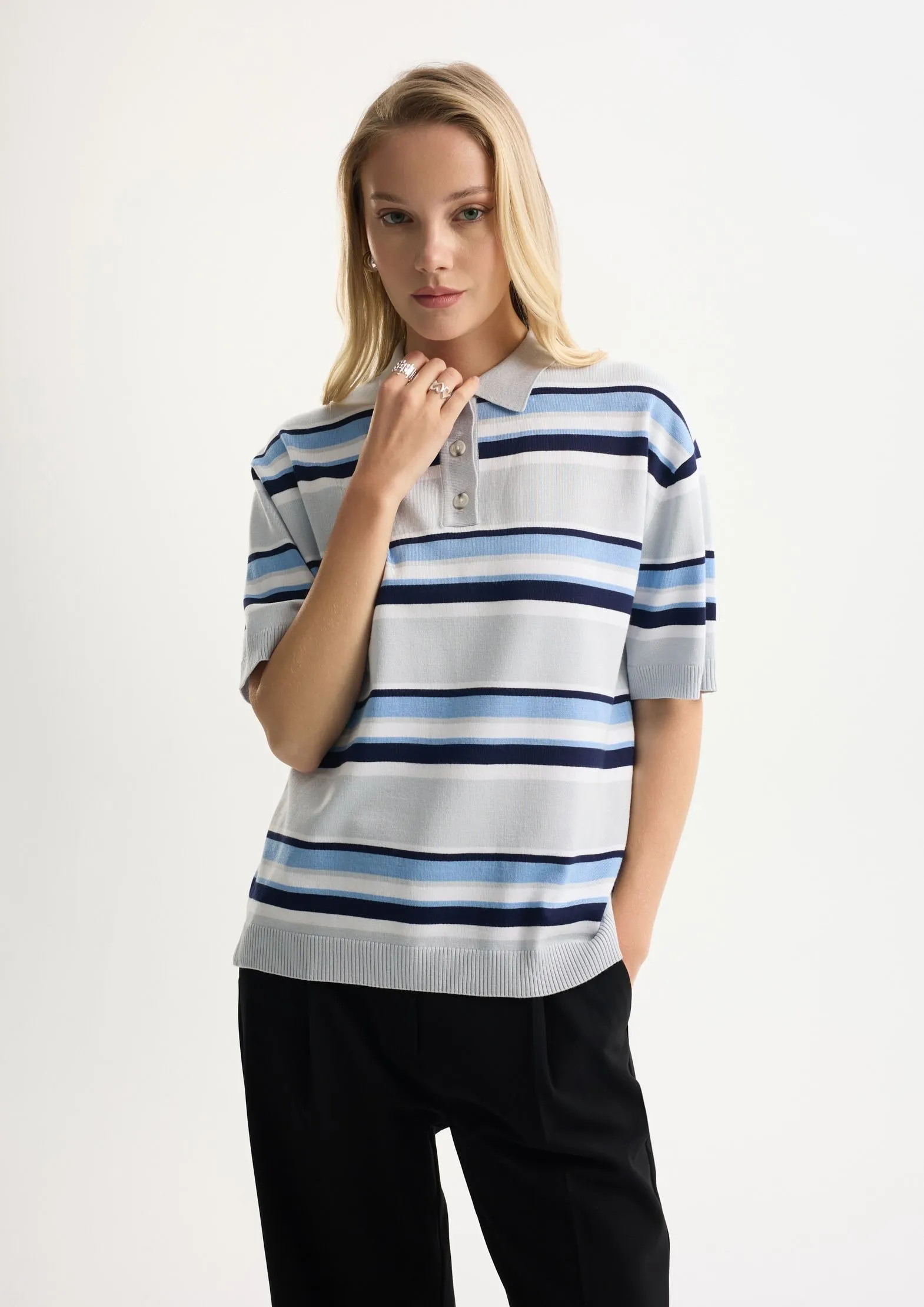 Рубашка-поло с вискозой