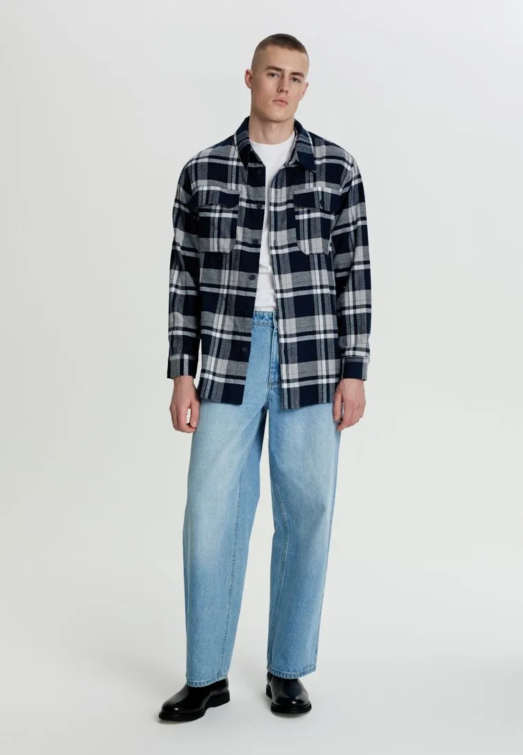 Рубашка из 100% хлопка в клетку