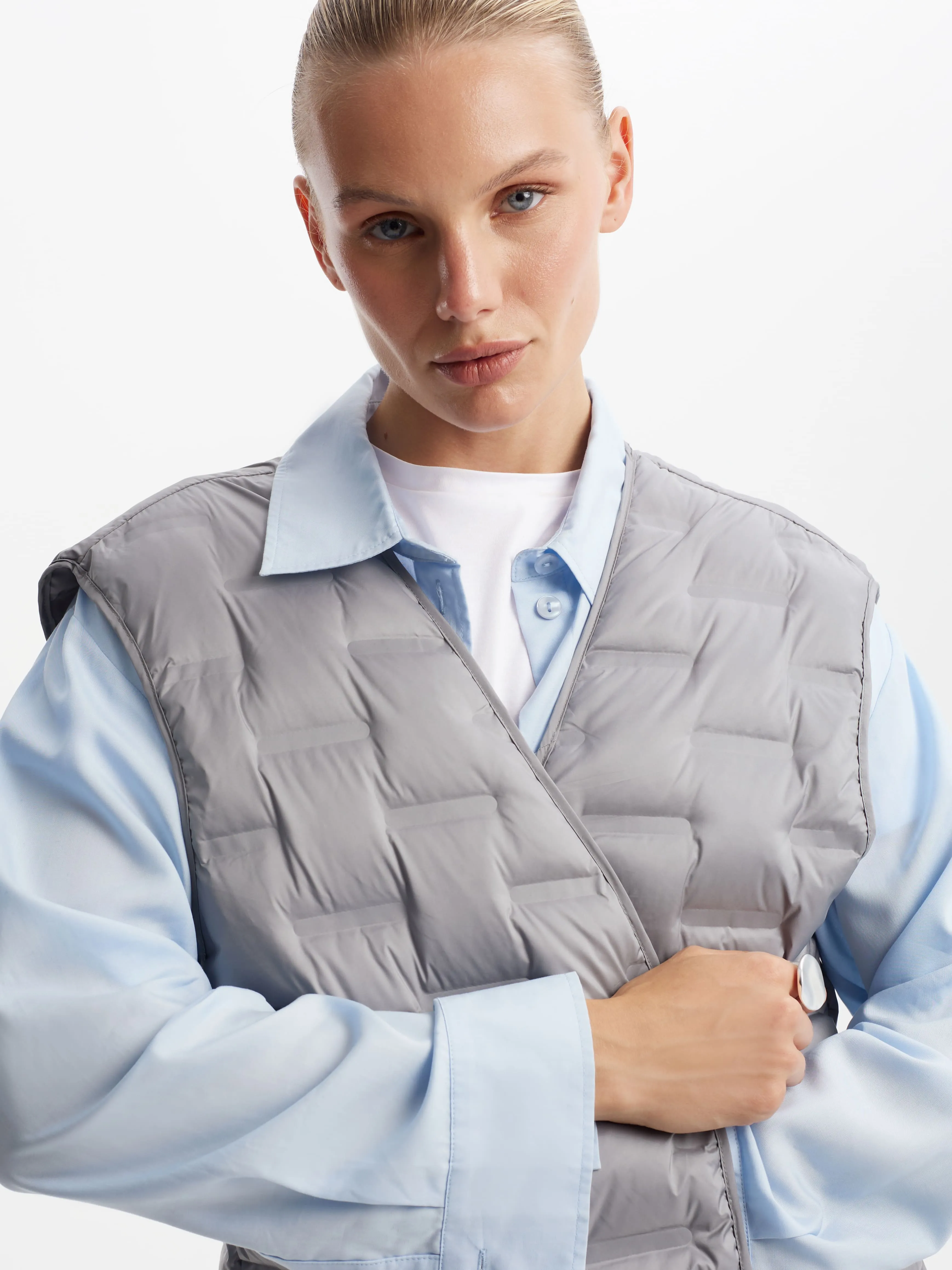 Утепленное двухслойное полупальто