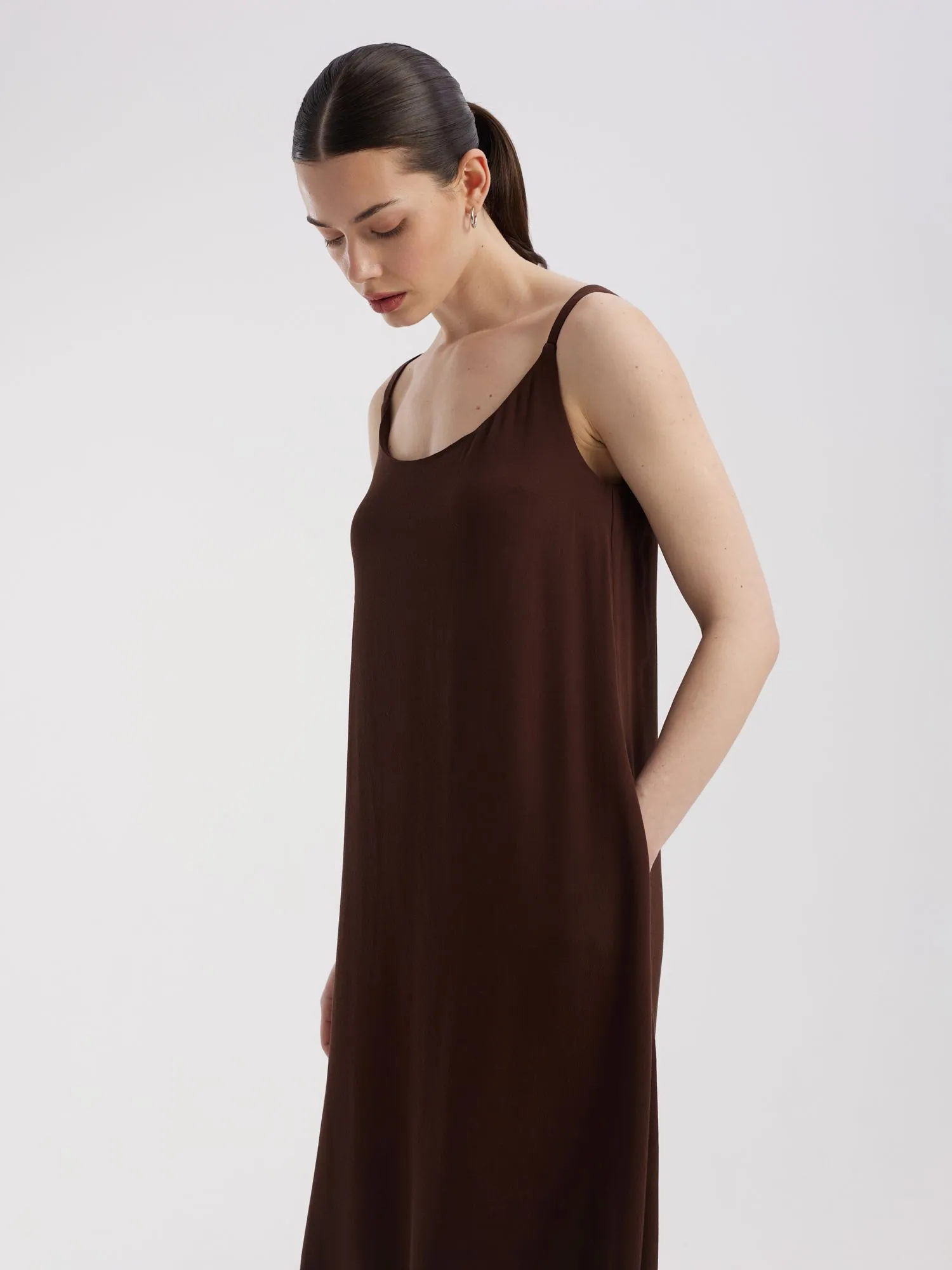 Платье макси из 100% вискозы