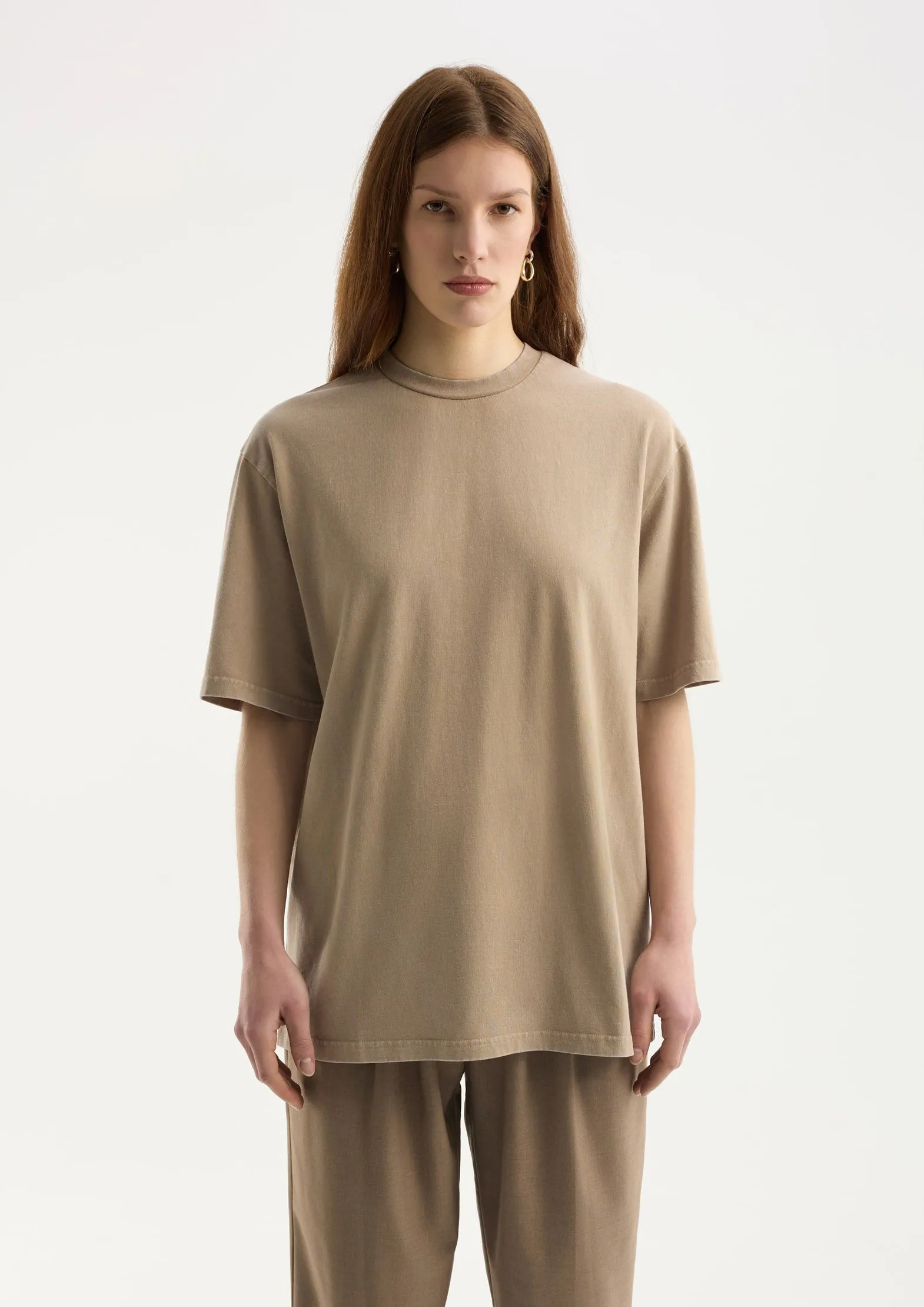 Футболка из 100% хлопка с эффектом стирки