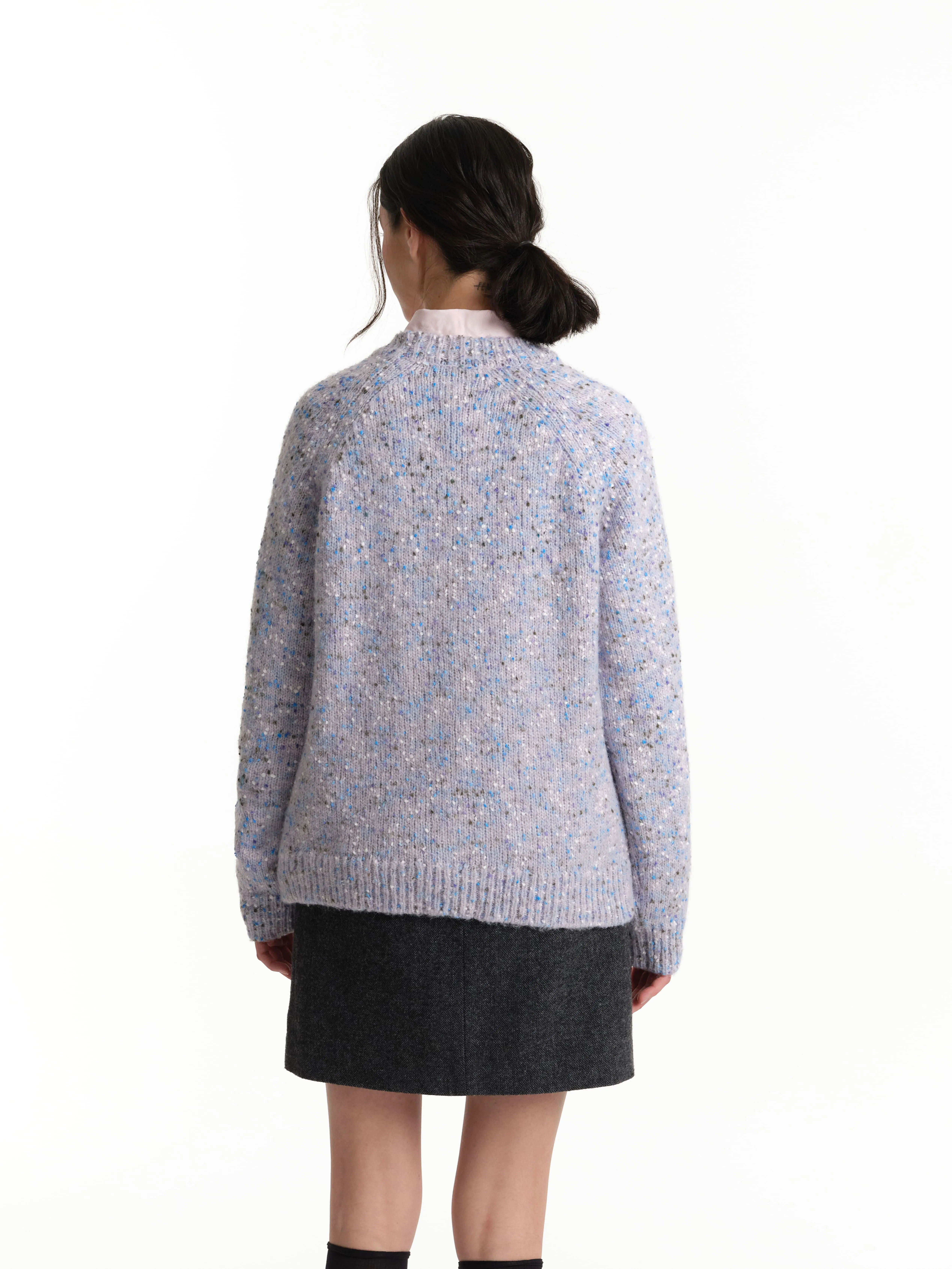 Свитер из пряжи с эффектом меланж