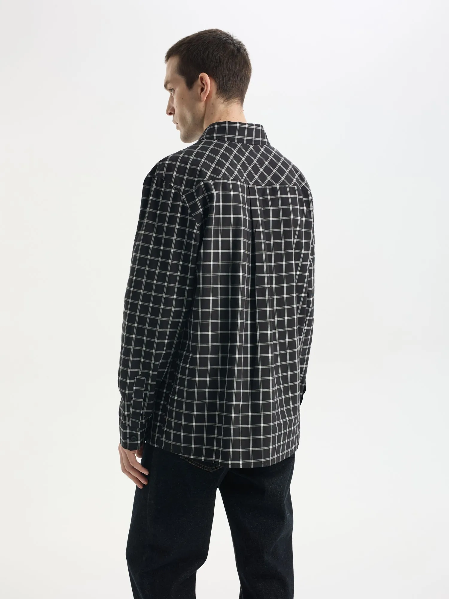 Рубашка из 100% хлопка в клетку