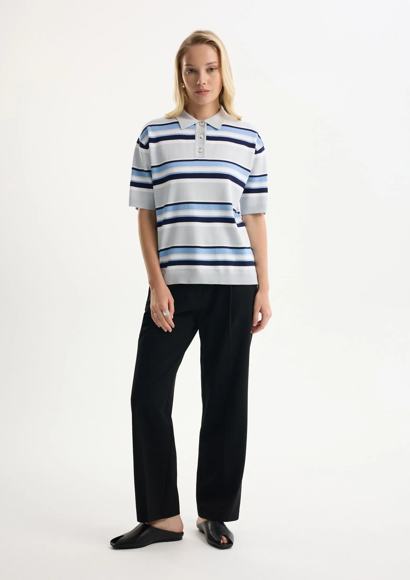 Рубашка-поло с вискозой