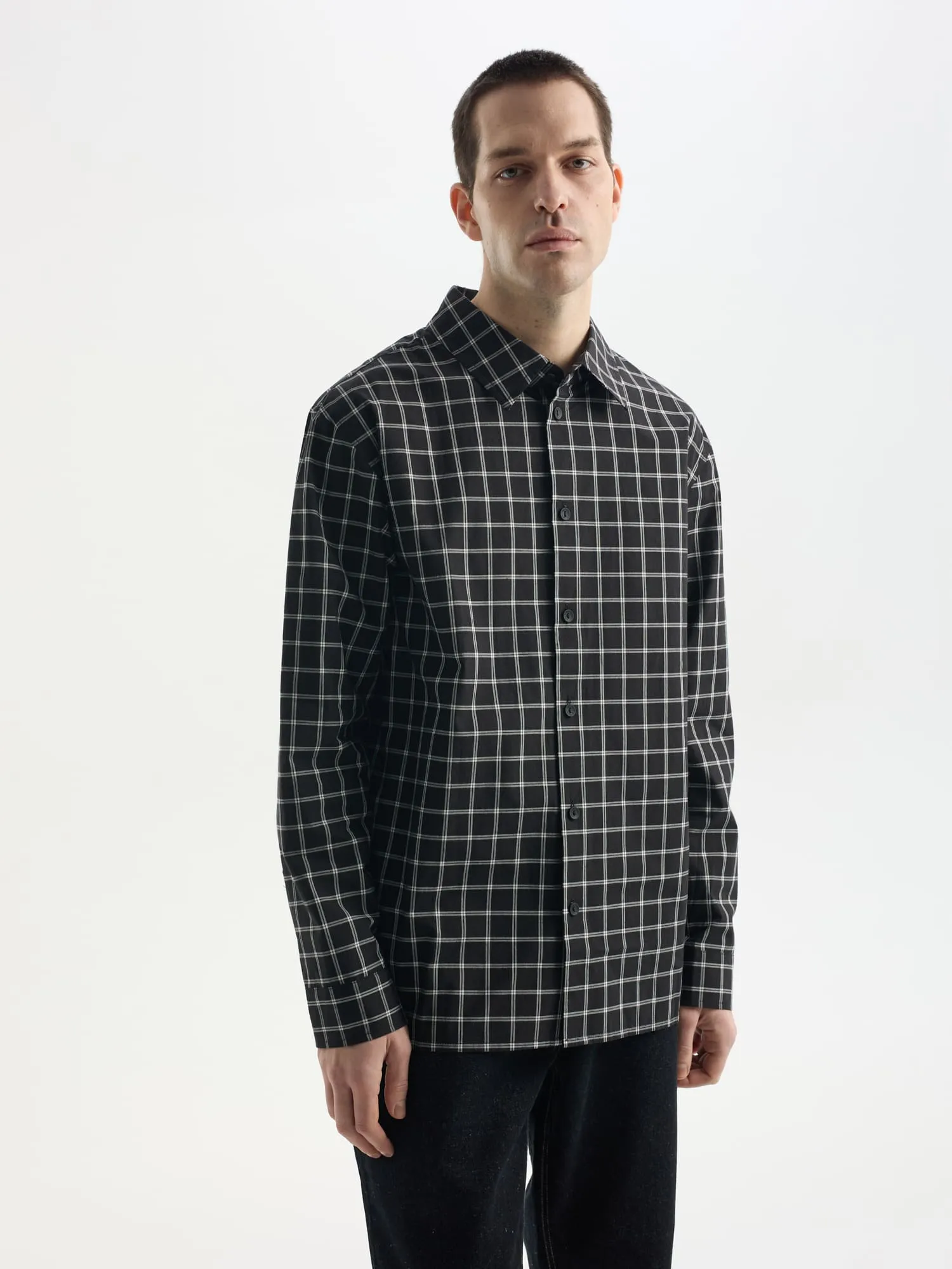 Рубашка из 100% хлопка в клетку