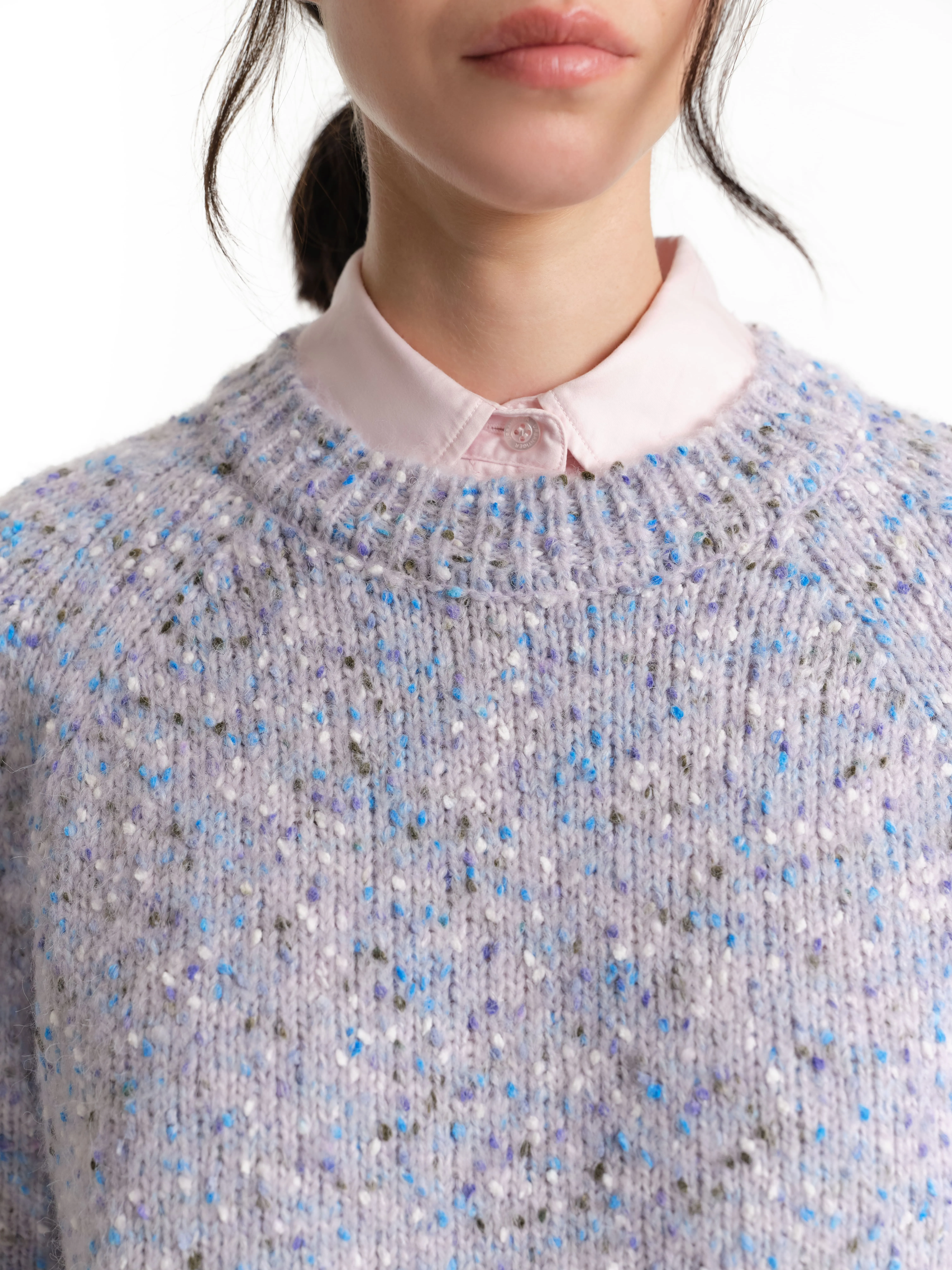 Свитер из пряжи с эффектом меланж