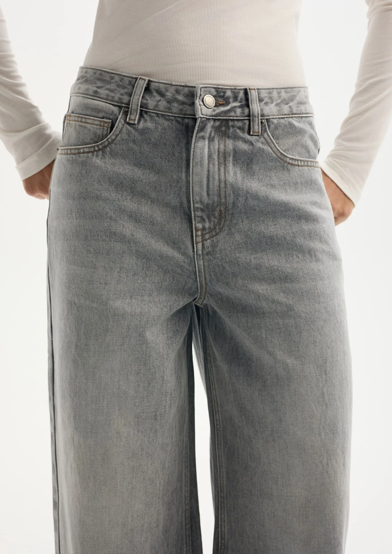 Широкие джинсы из 100% хлопка