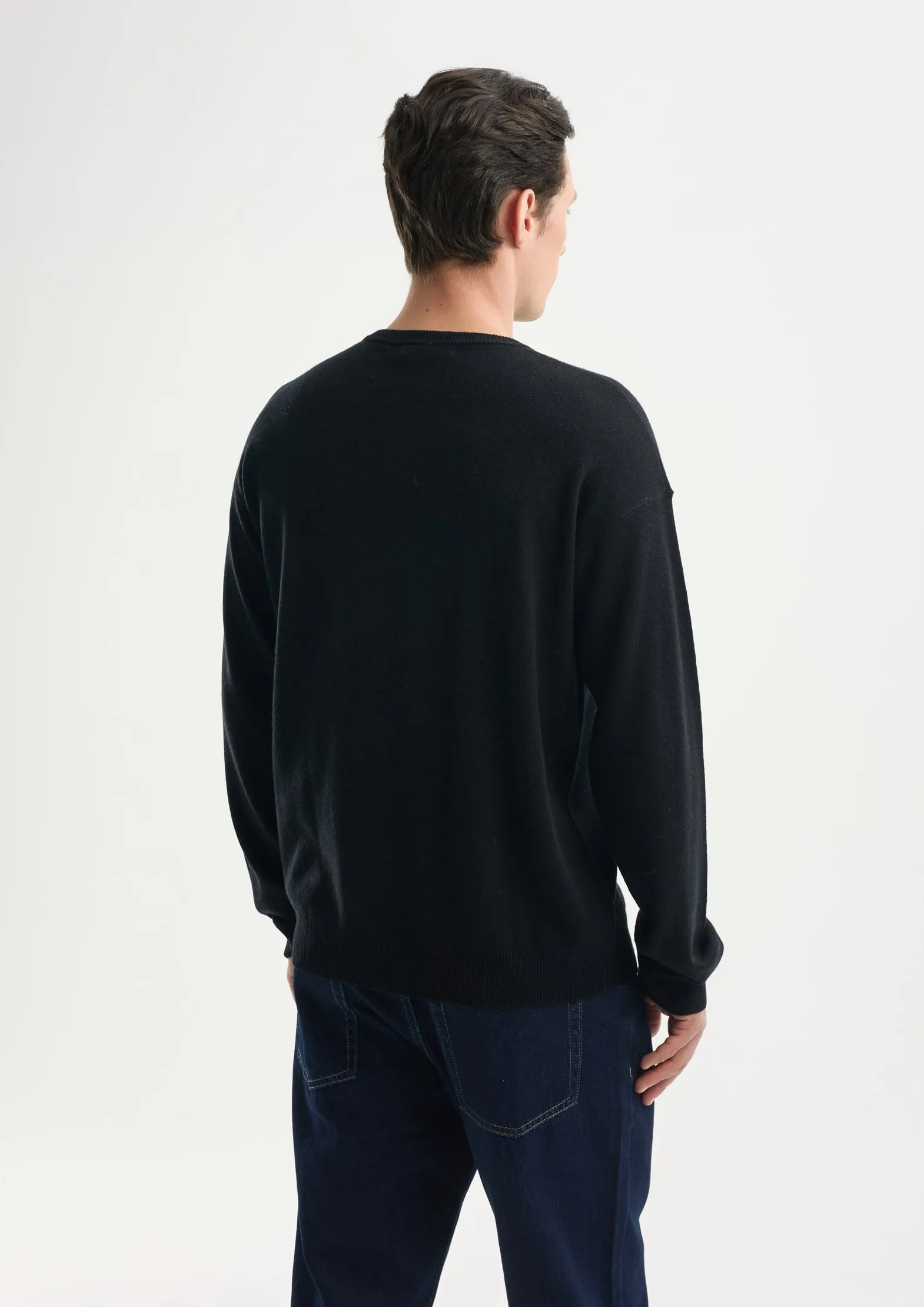 Джемпер из шерсти и бамбука