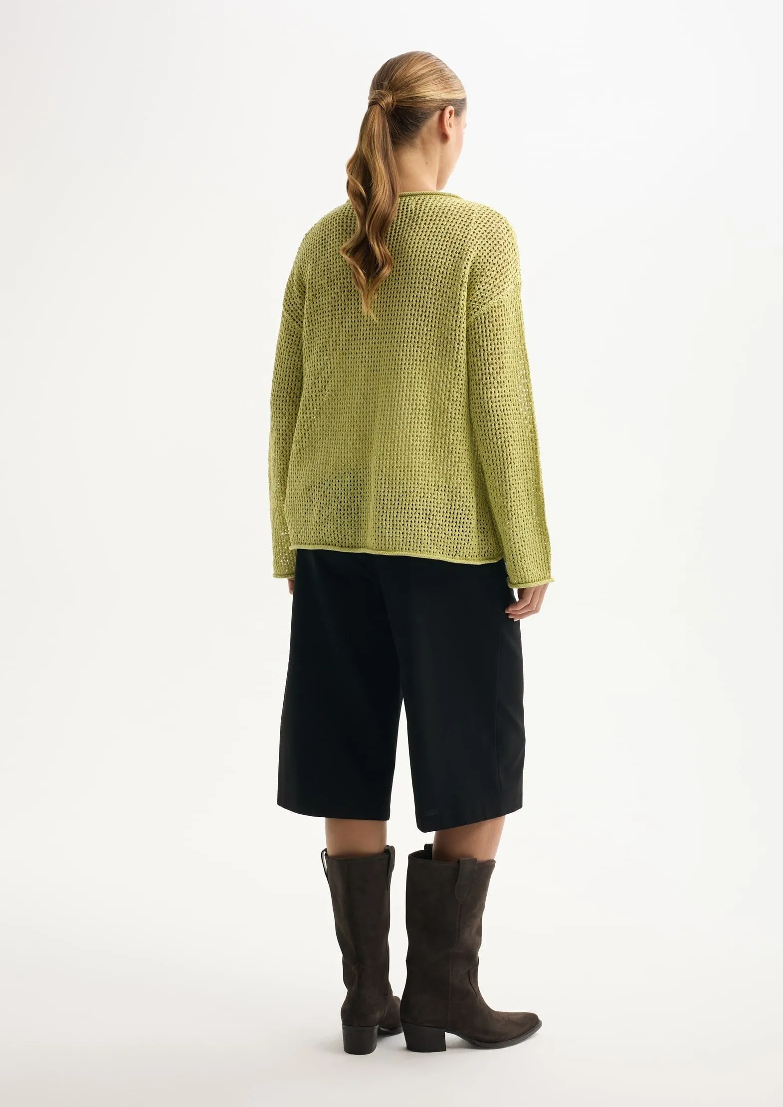 Джемпер из хлопка с добавлением целлюлозы