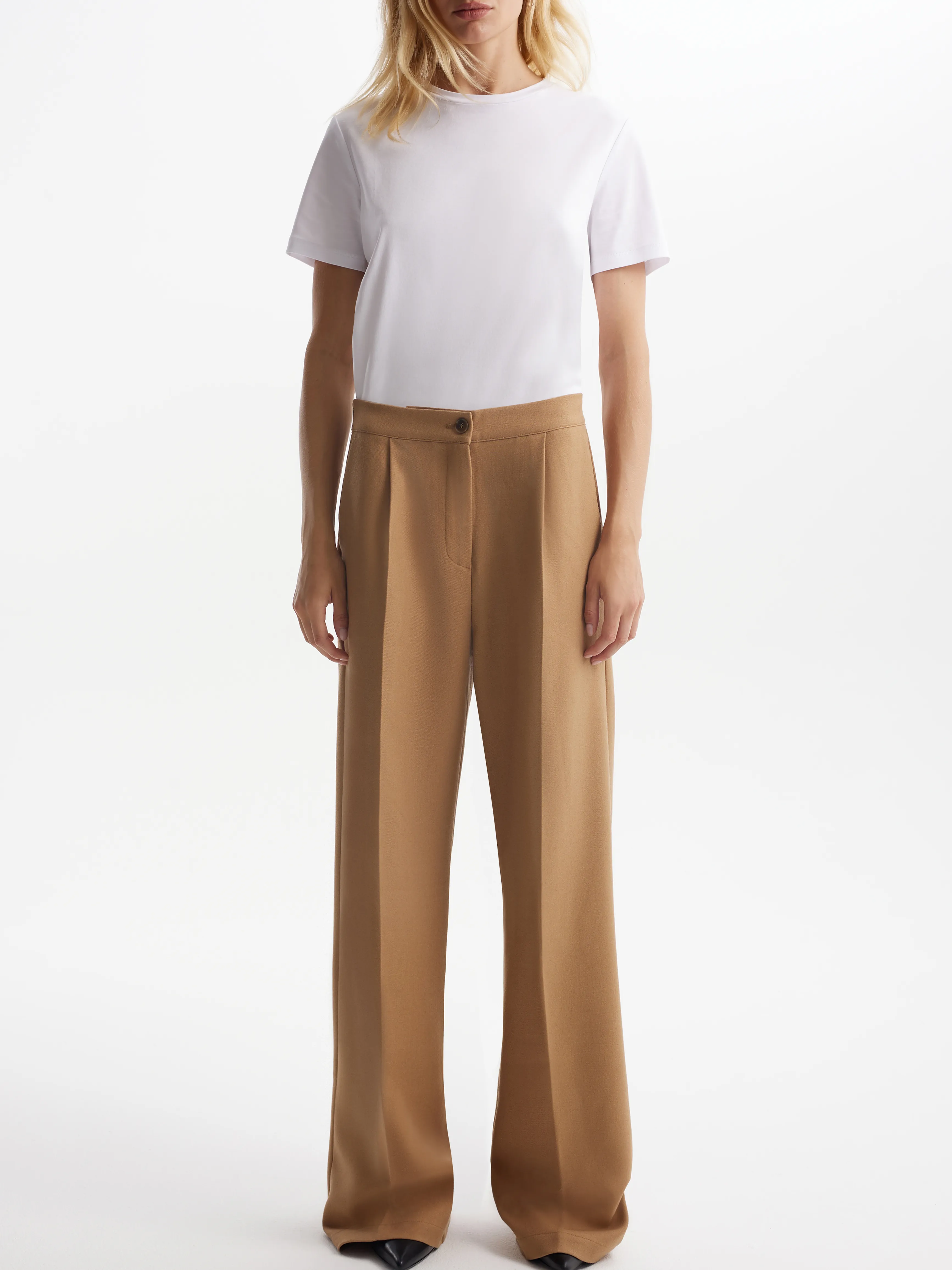 Широкие брюки с хлопком