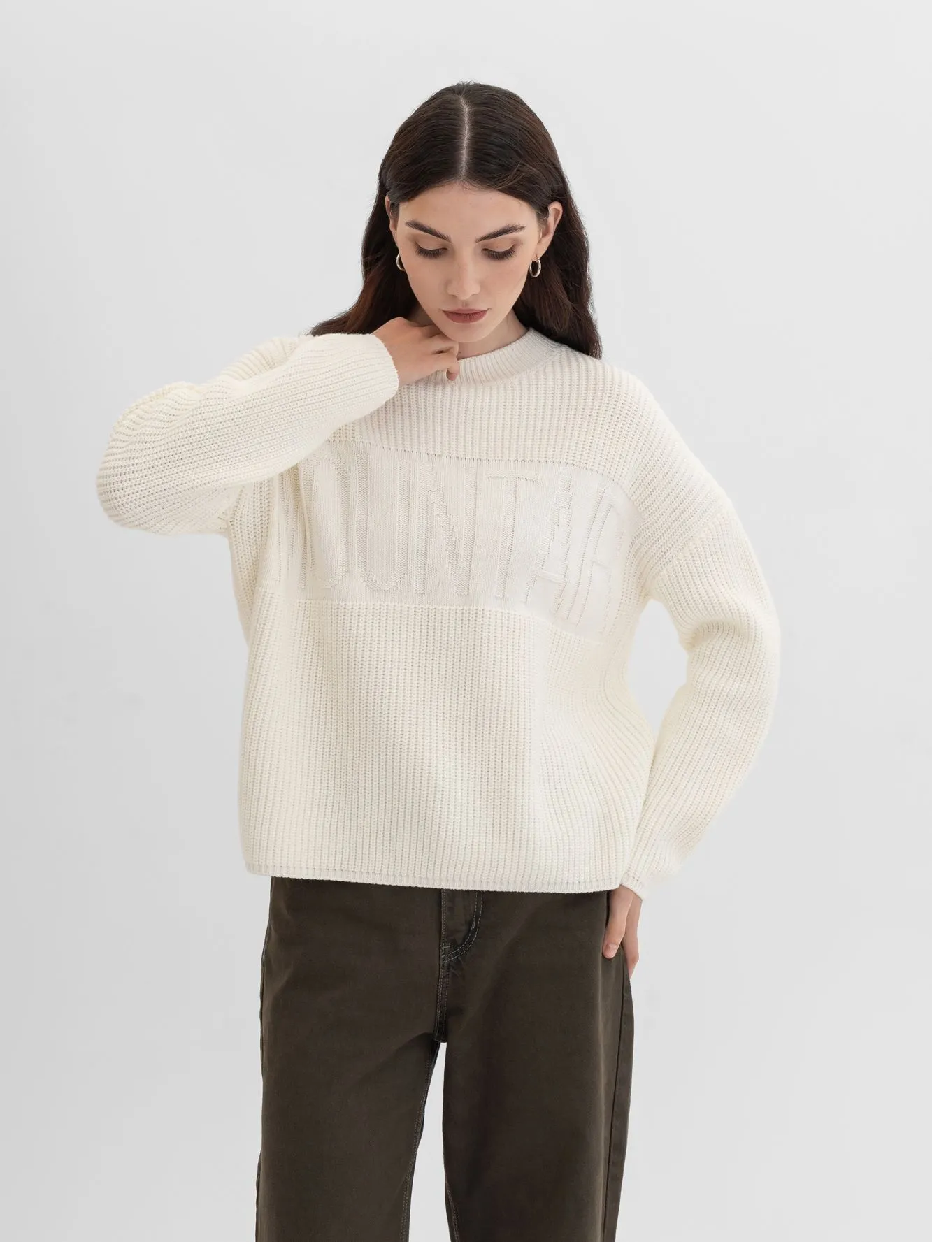 Хлопковый джемпер с надписью