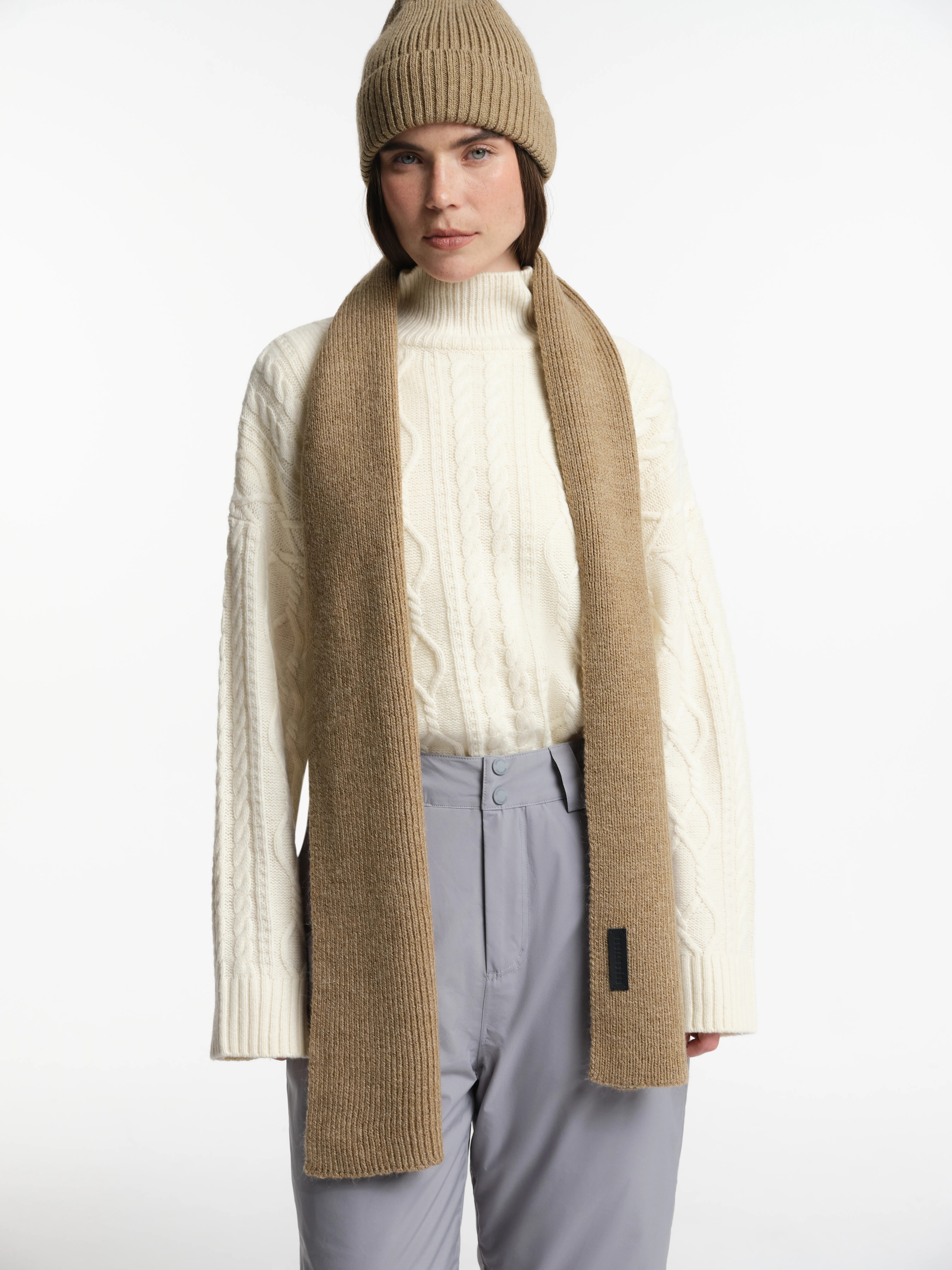 Шарф с добавлением шерсти