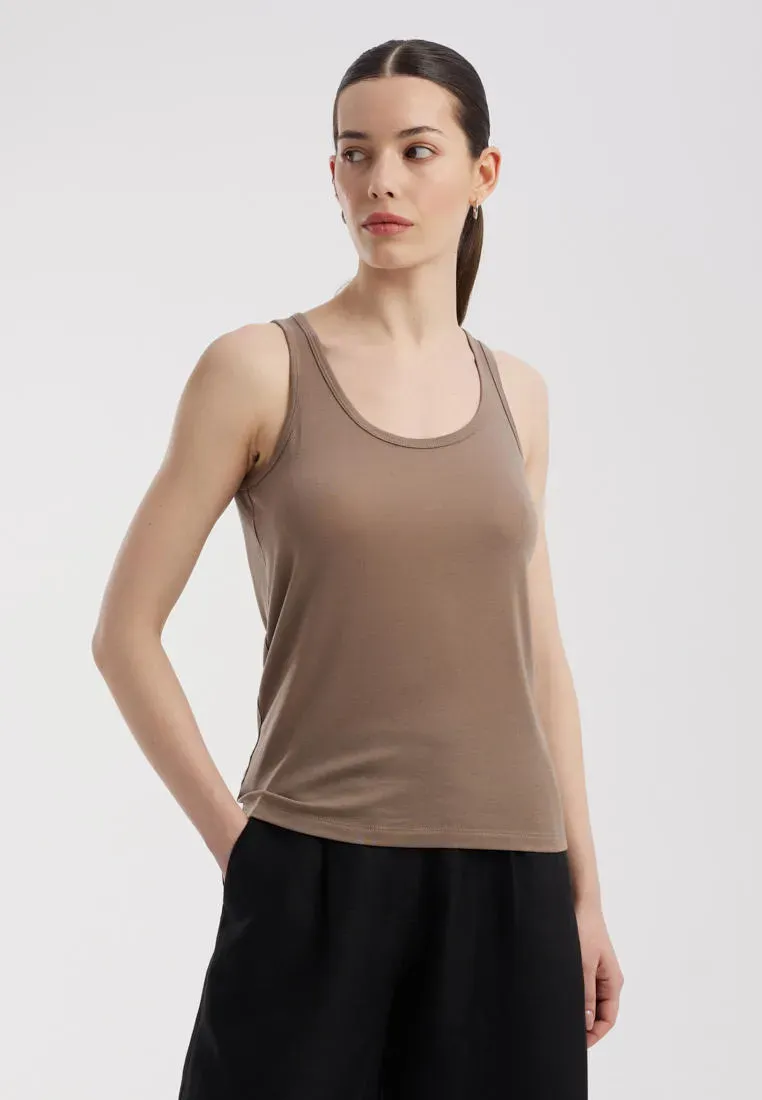 Трикотажная майка с лиоцеллом