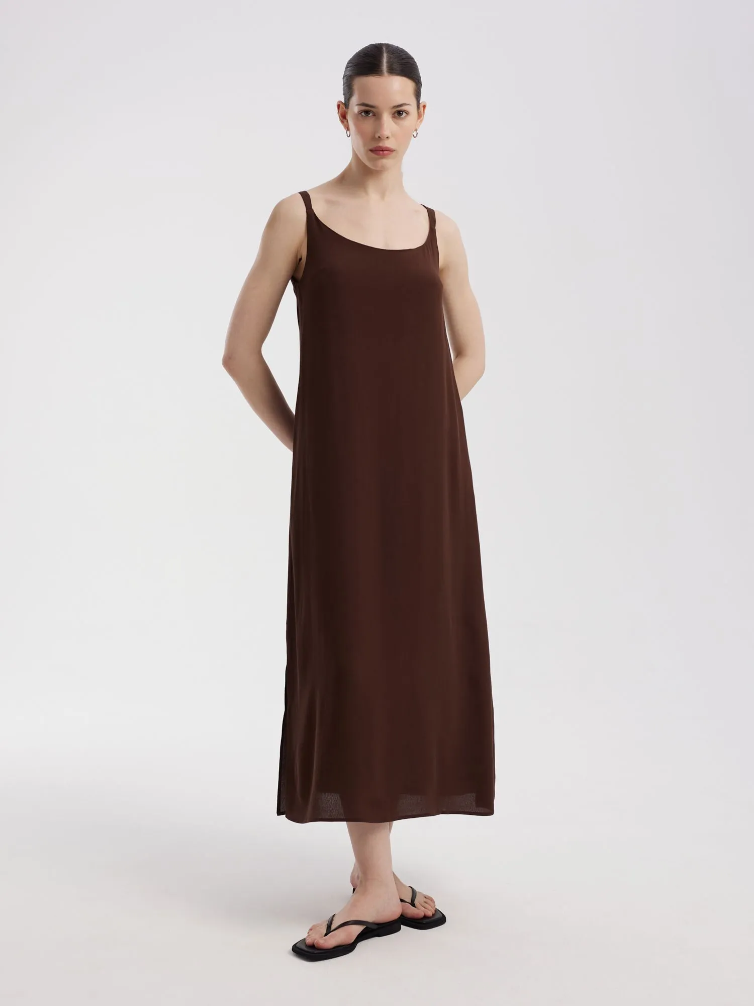 Платье макси из 100% вискозы