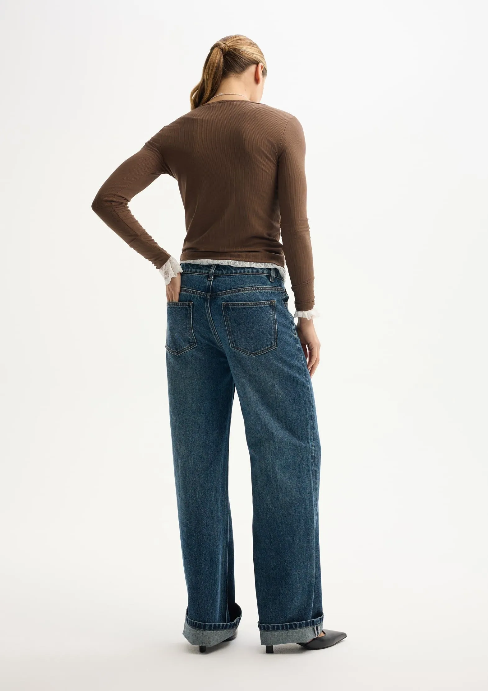 Прямые джинсы из 100% хлопка