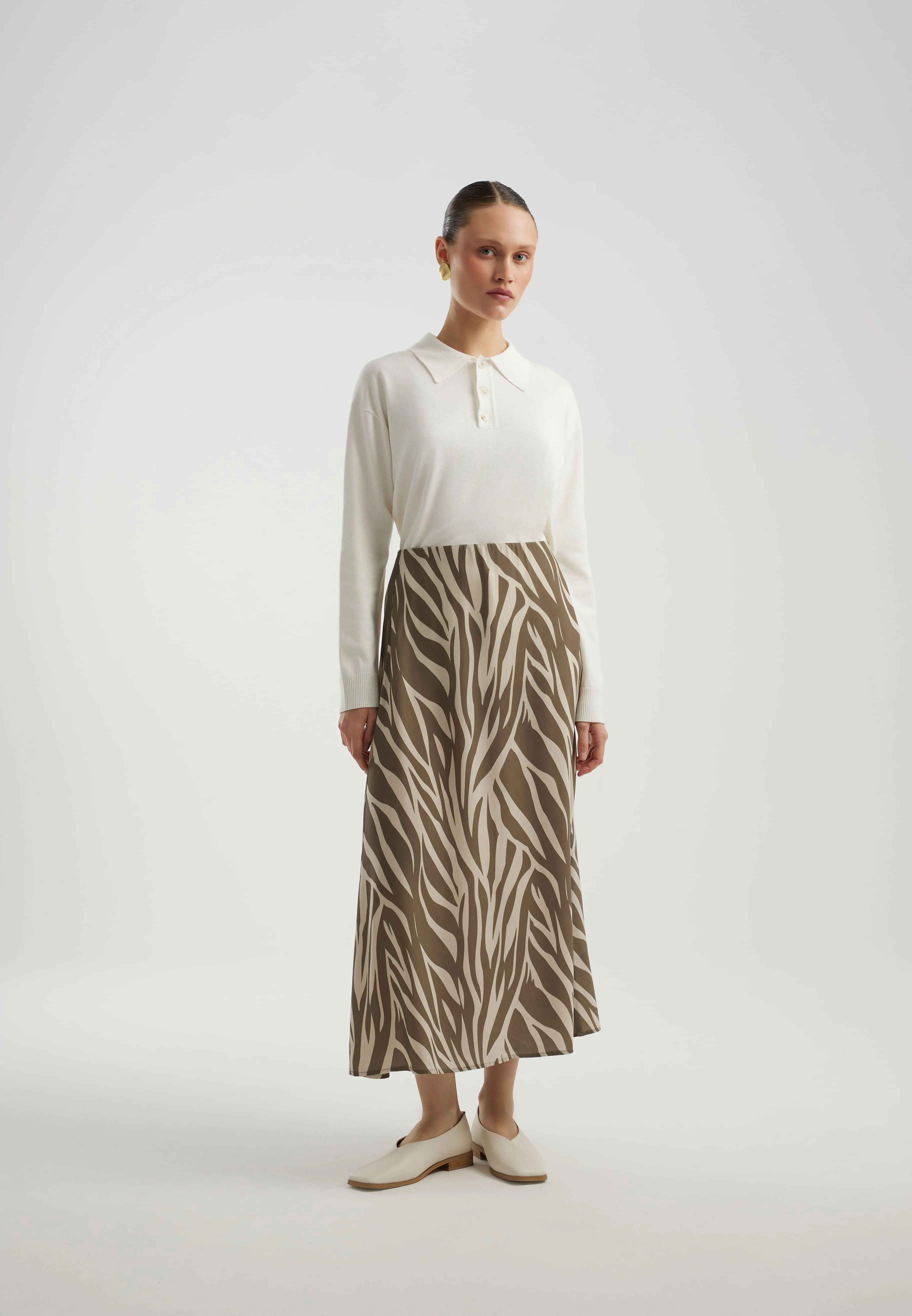 Юбка из 100% вискозы с принтом