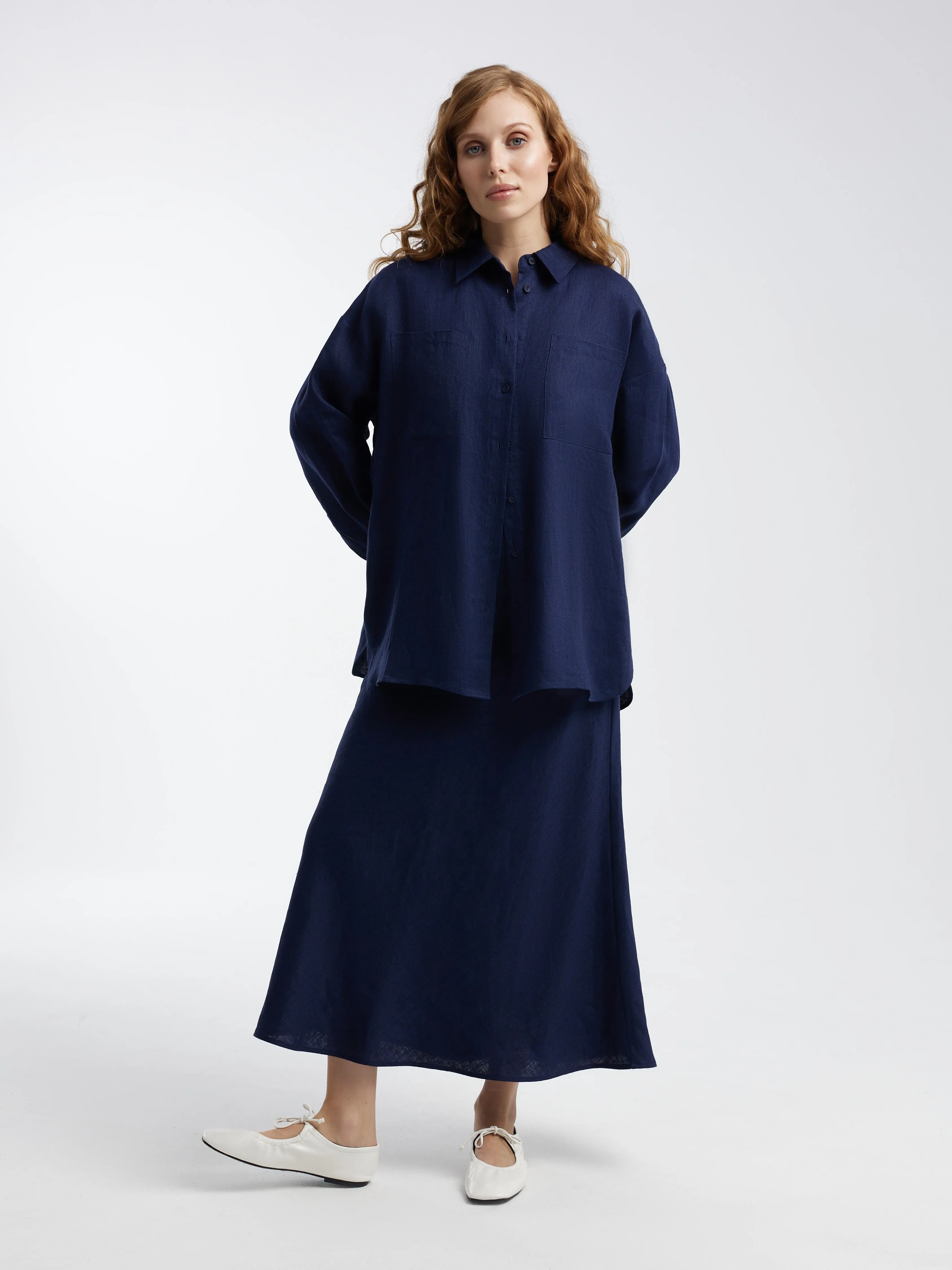 Юбка из легкого льна