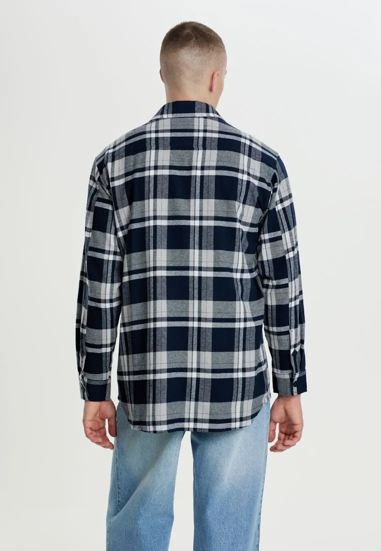 Рубашка из 100% хлопка в клетку