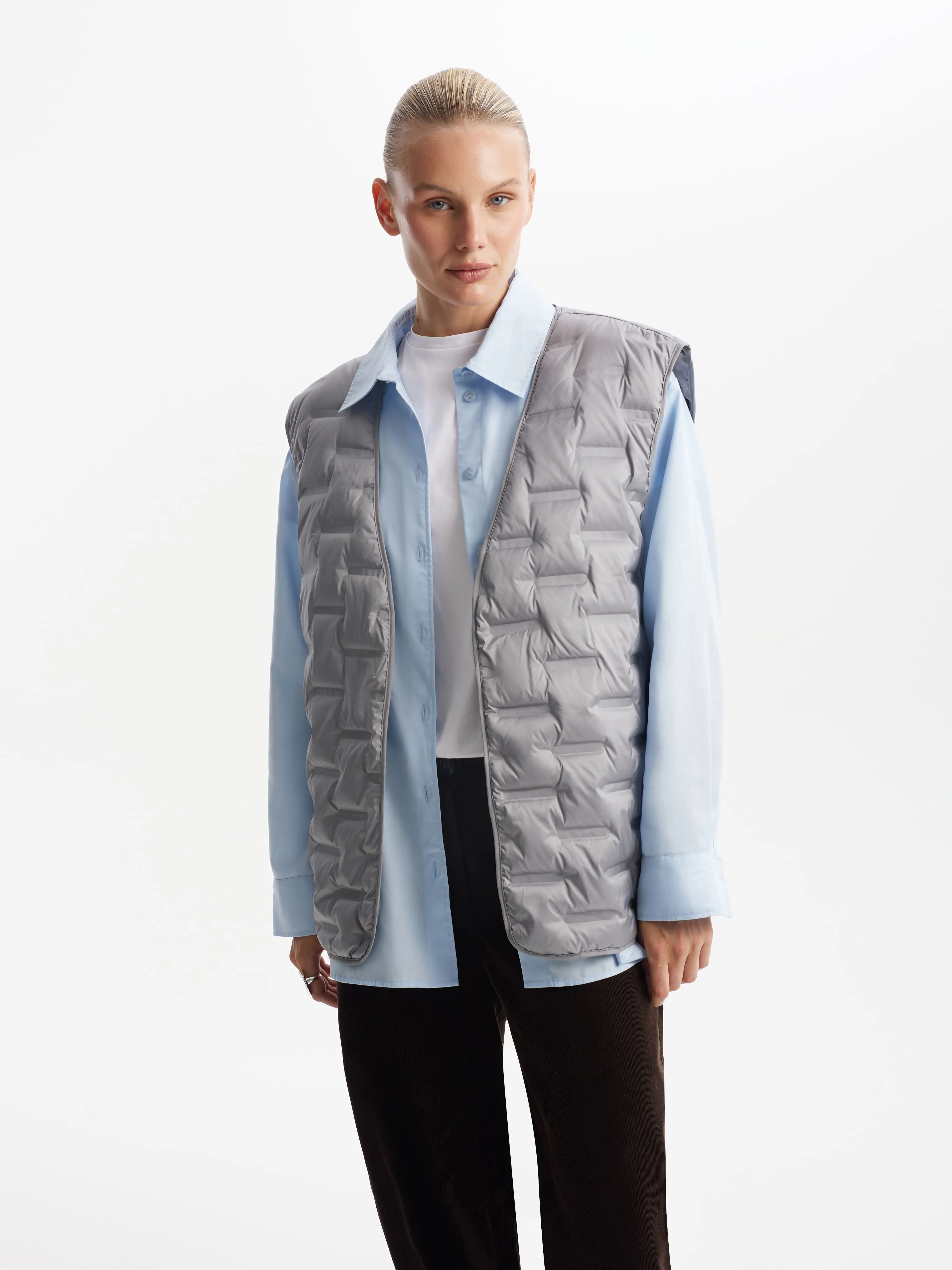 Утепленное двухслойное полупальто