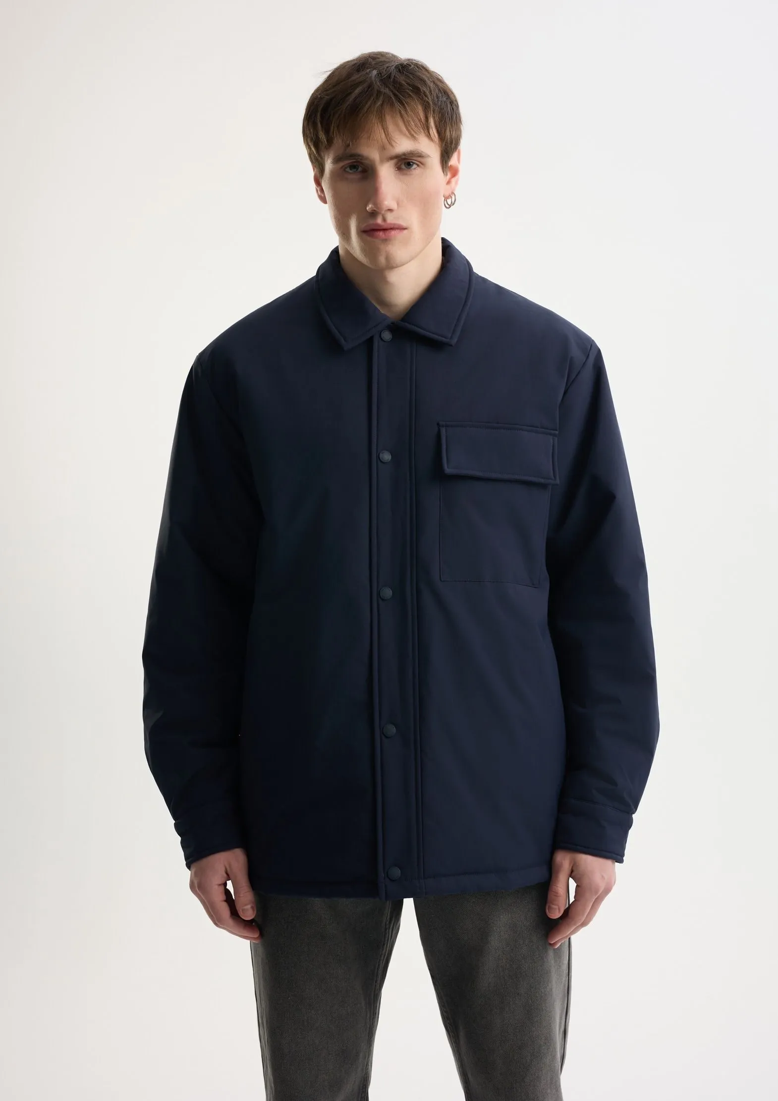 Куртка-рубашка из переработанного океанического пластика на мембране