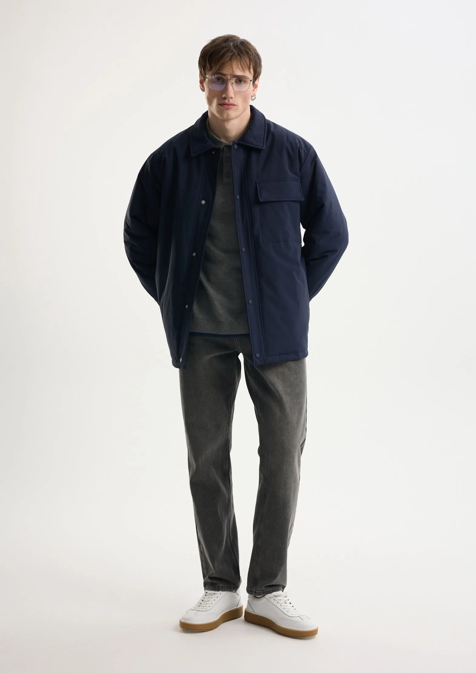 Куртка-рубашка из переработанного океанического пластика на мембране