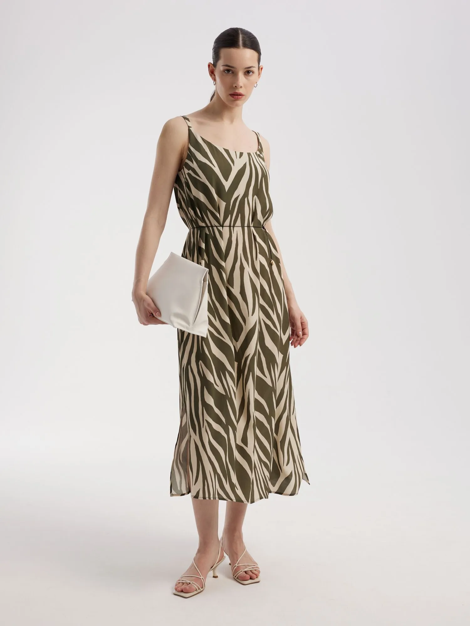 Платье макси из 100% вискозы