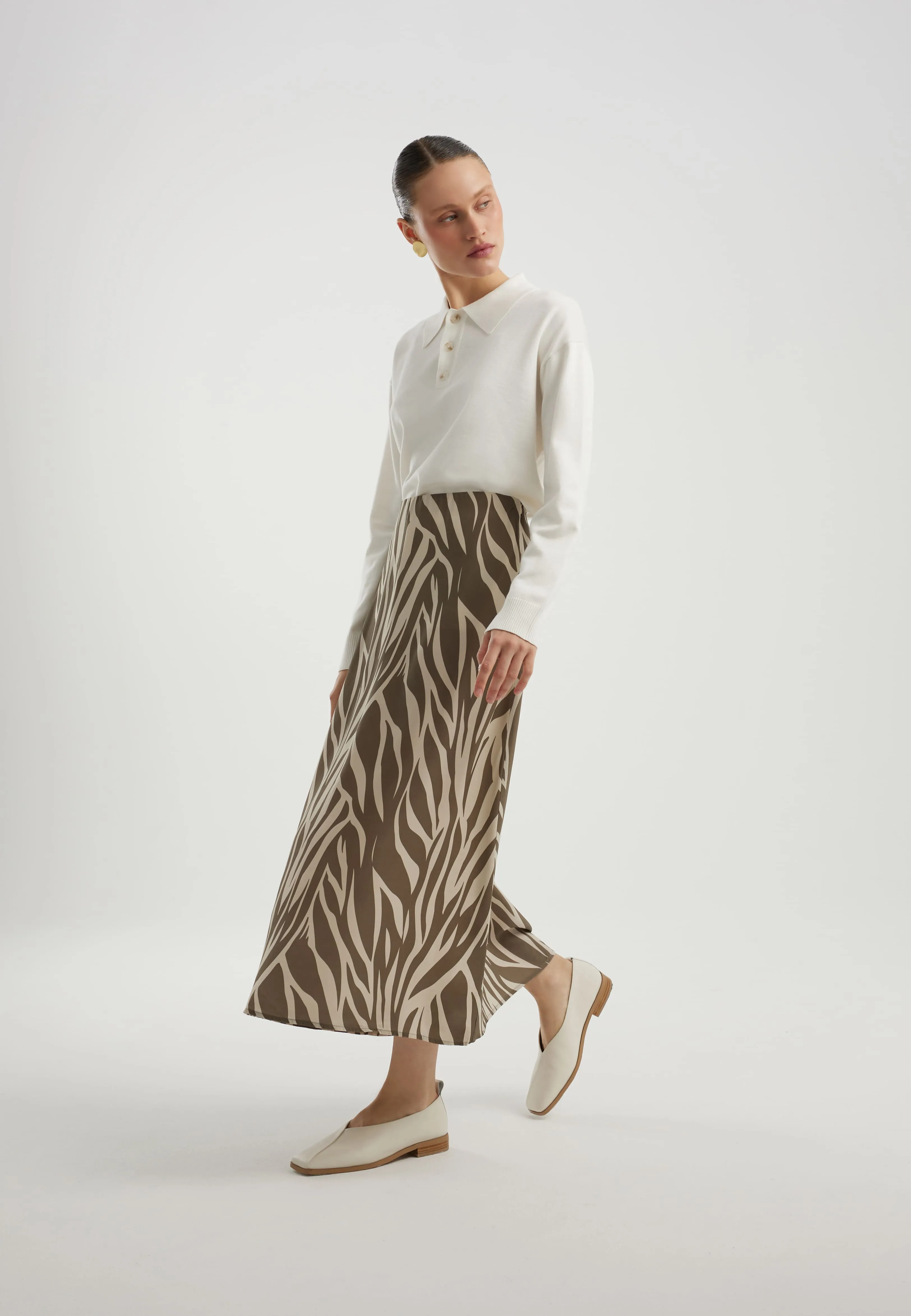 Юбка из 100% вискозы с принтом