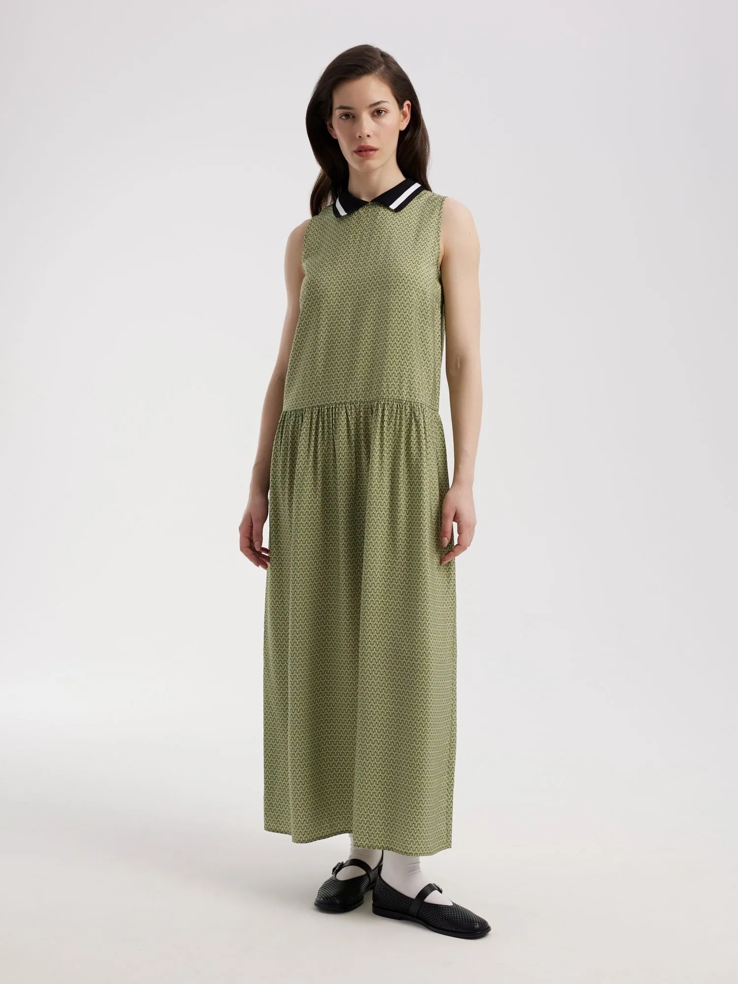 Платье макси из 100% вискозы