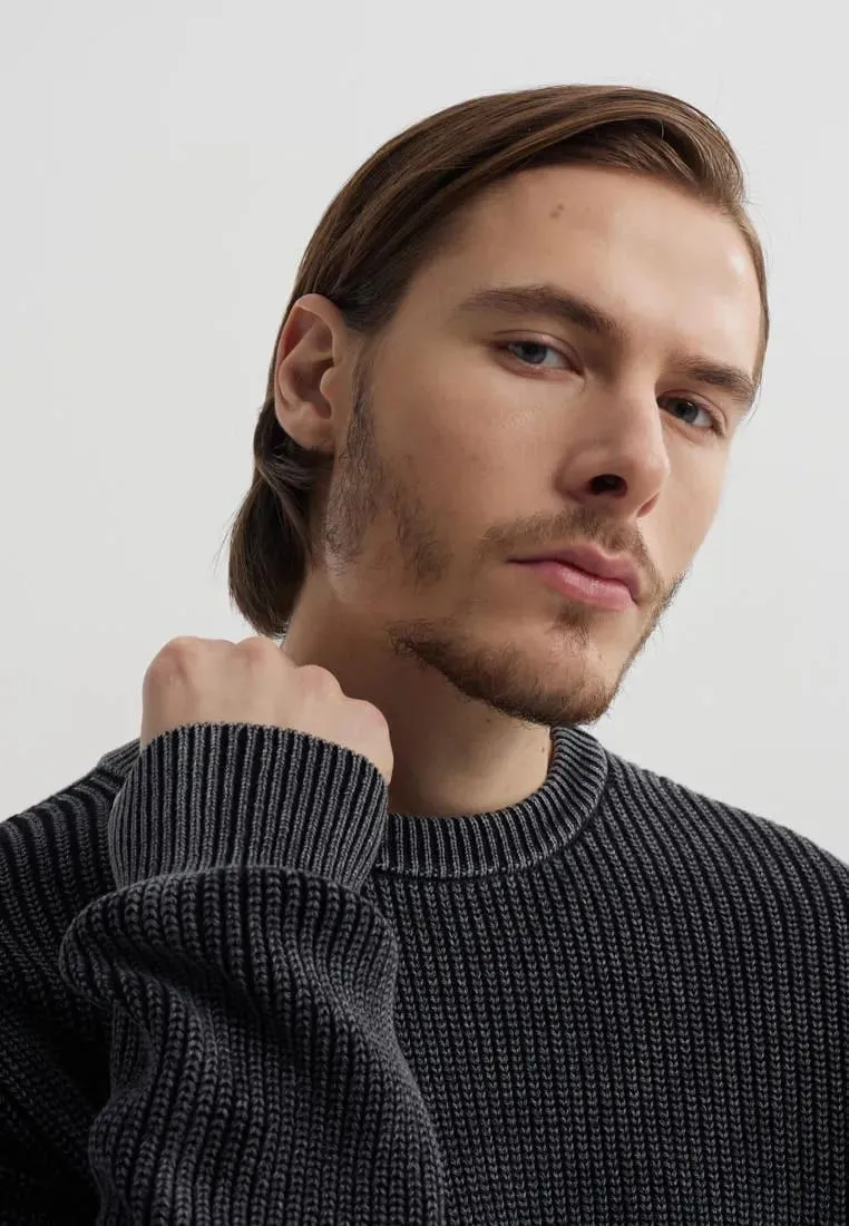 Джемпер из 100% хлопка в стиле гранж