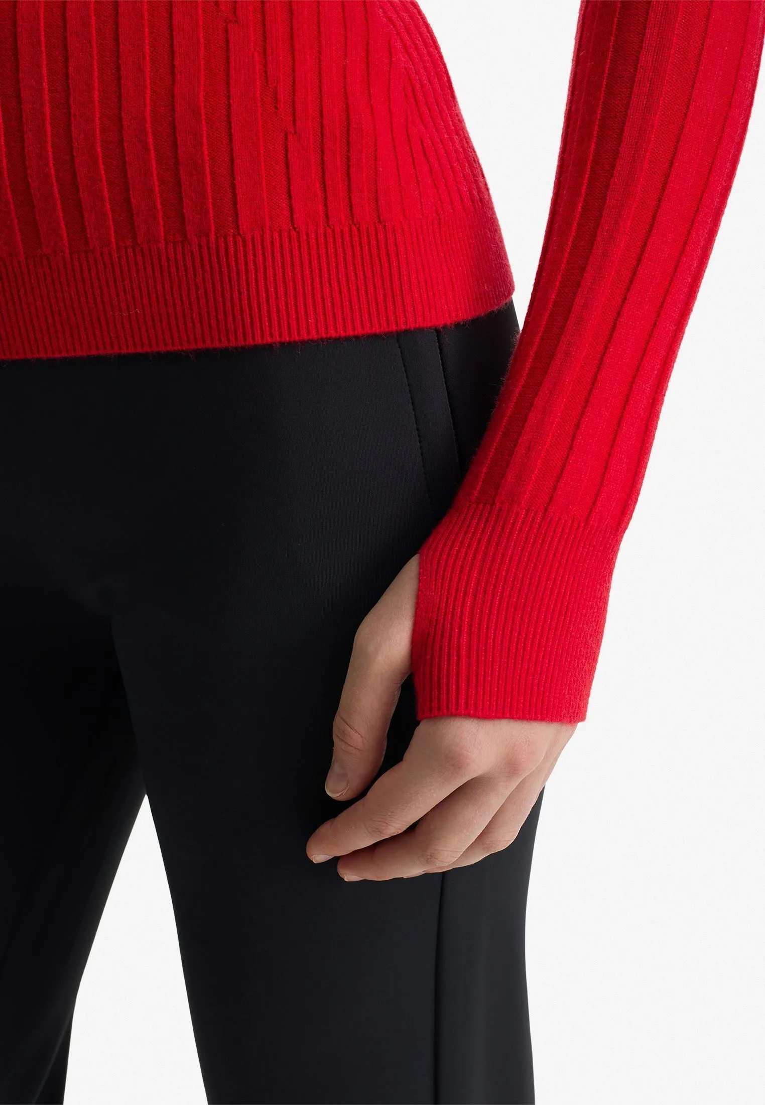 Джемпер half-zip из смесовой пряжи фактурной вязки