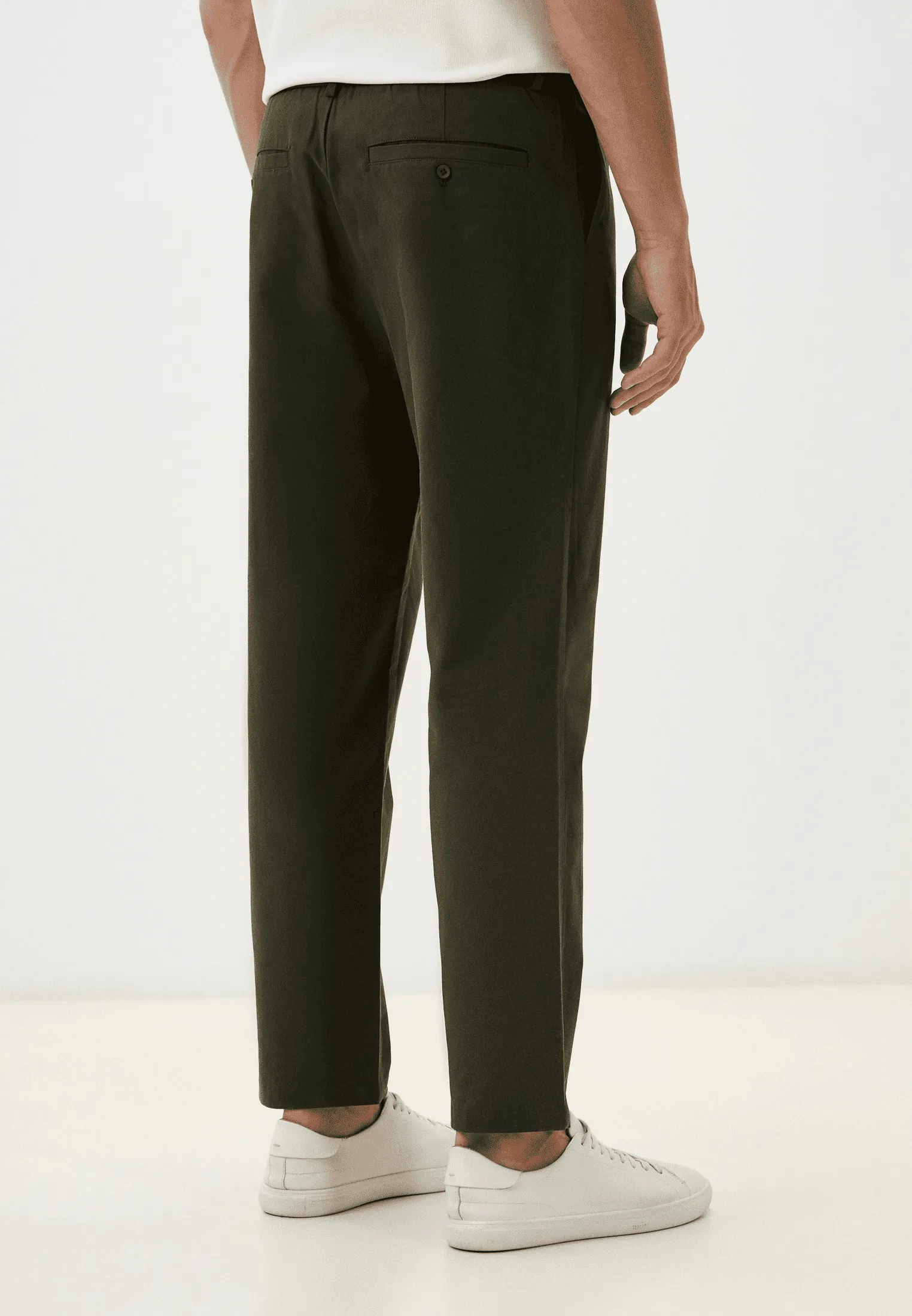 Брюки из хлопка и лиоцелла со стрелками