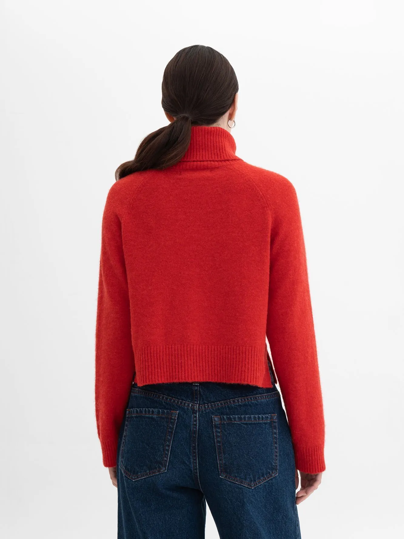 Укороченный джемпер с шерстью