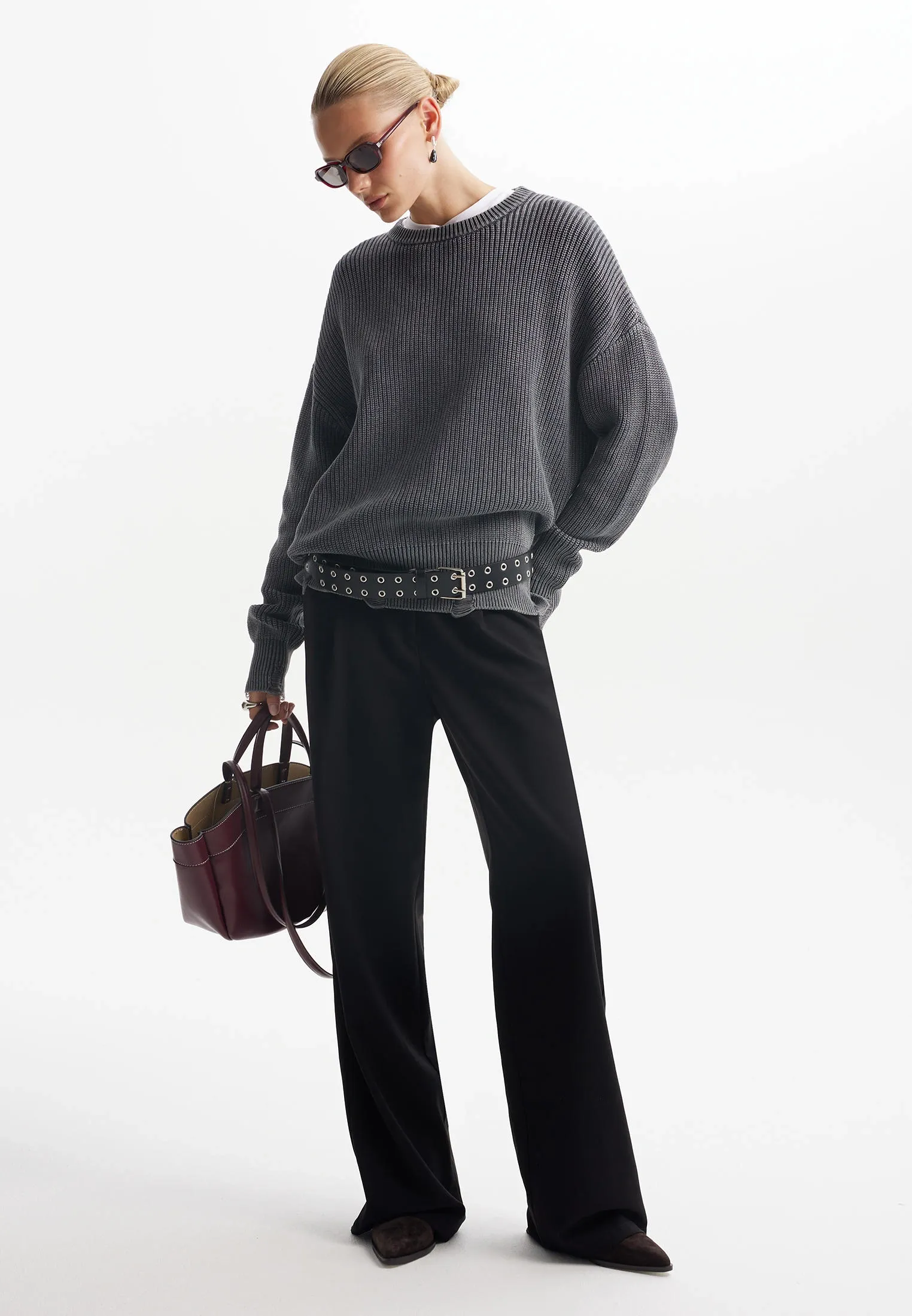 Джемпер из хлопка в стиле гранж