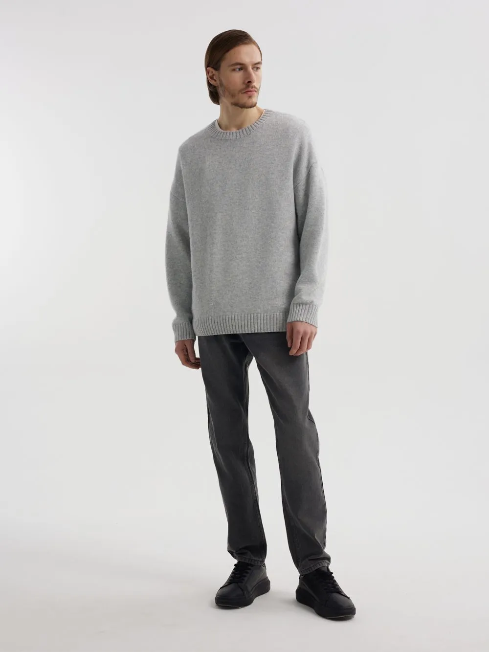 Классический джемпер с шерстью и лиоцеллом