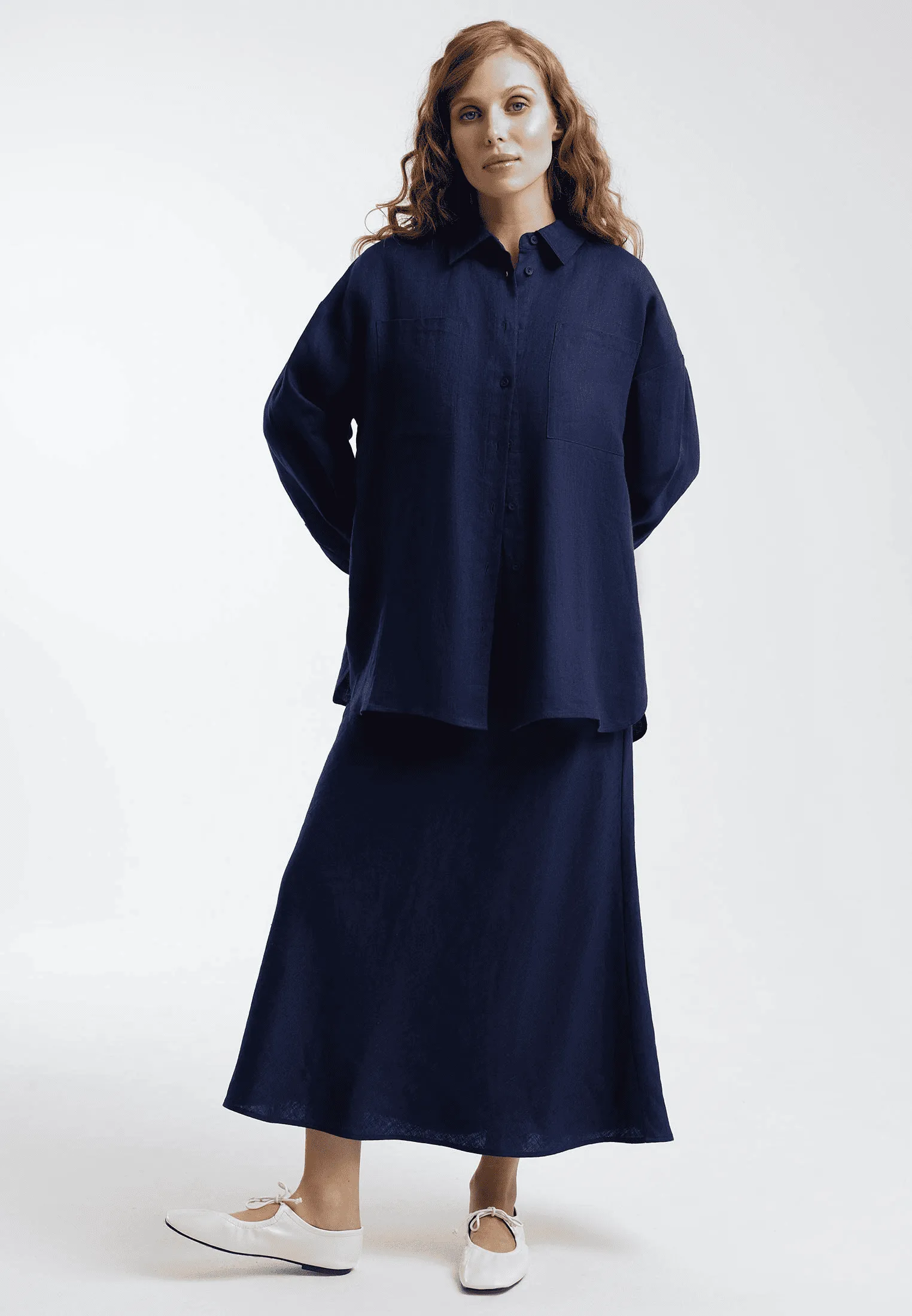 Рубашка из легкого льна