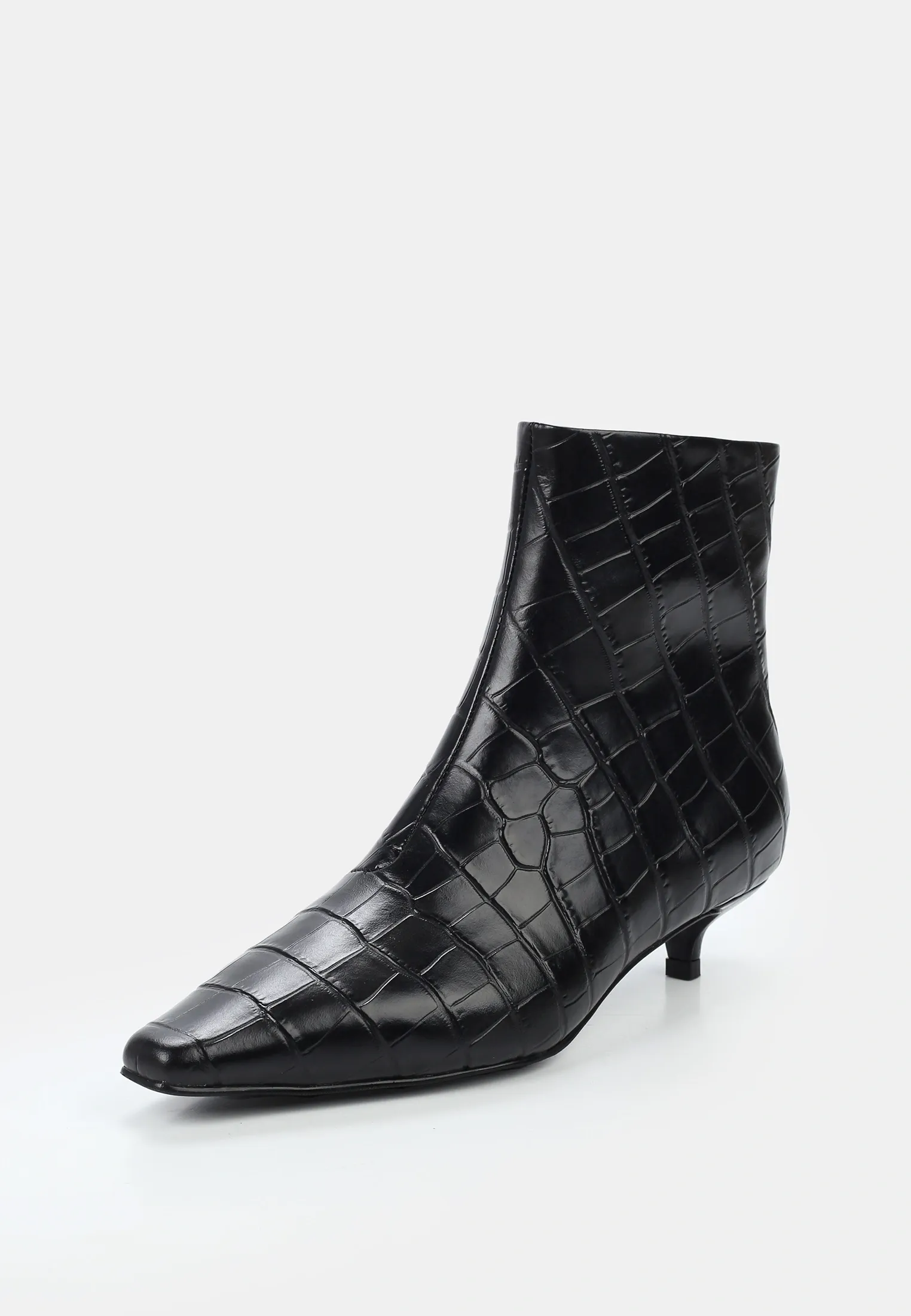 Ботильоны из 100% натуральной фактурной кожи