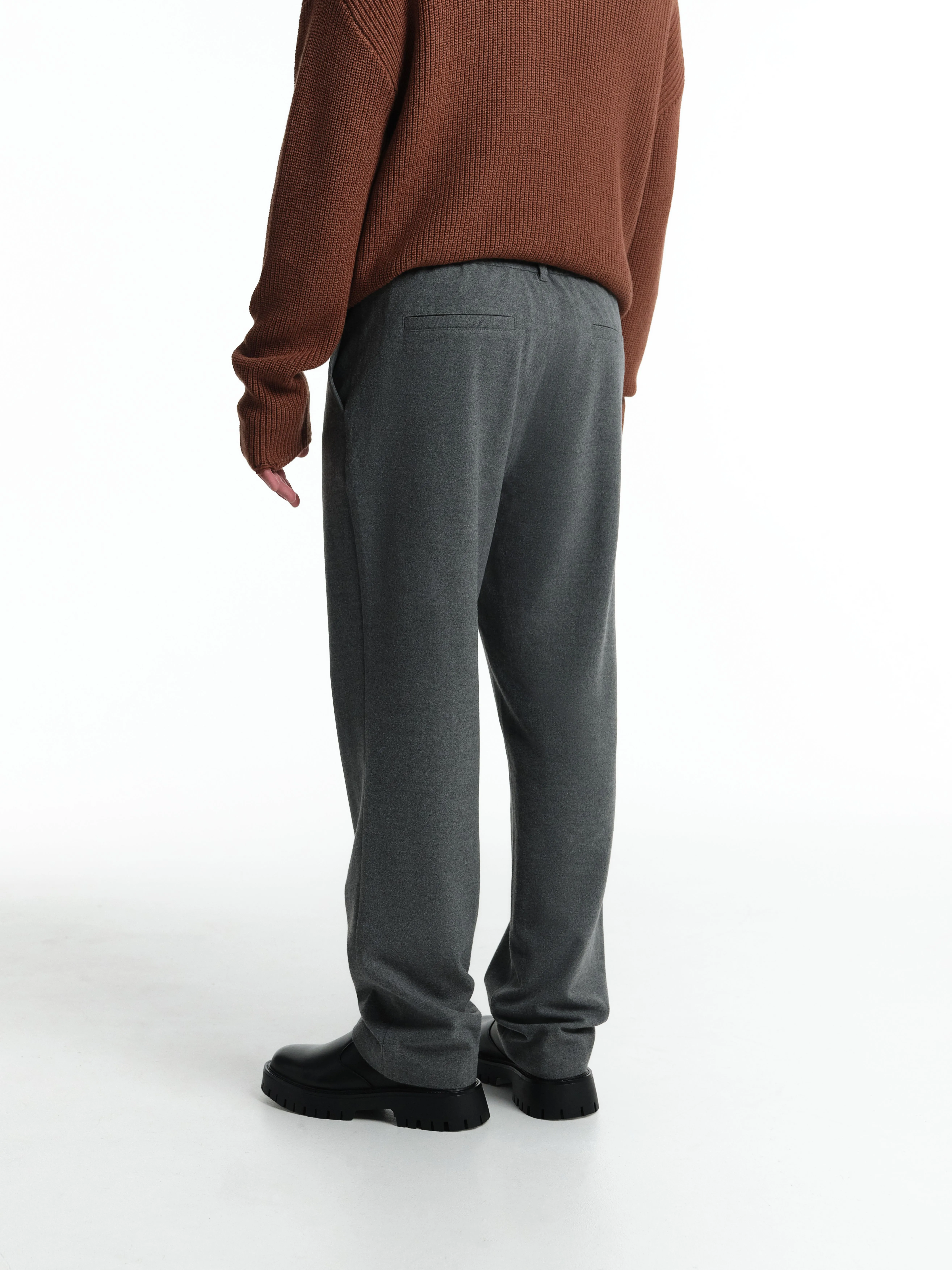 Брюки из костюмной ткани с шерстью