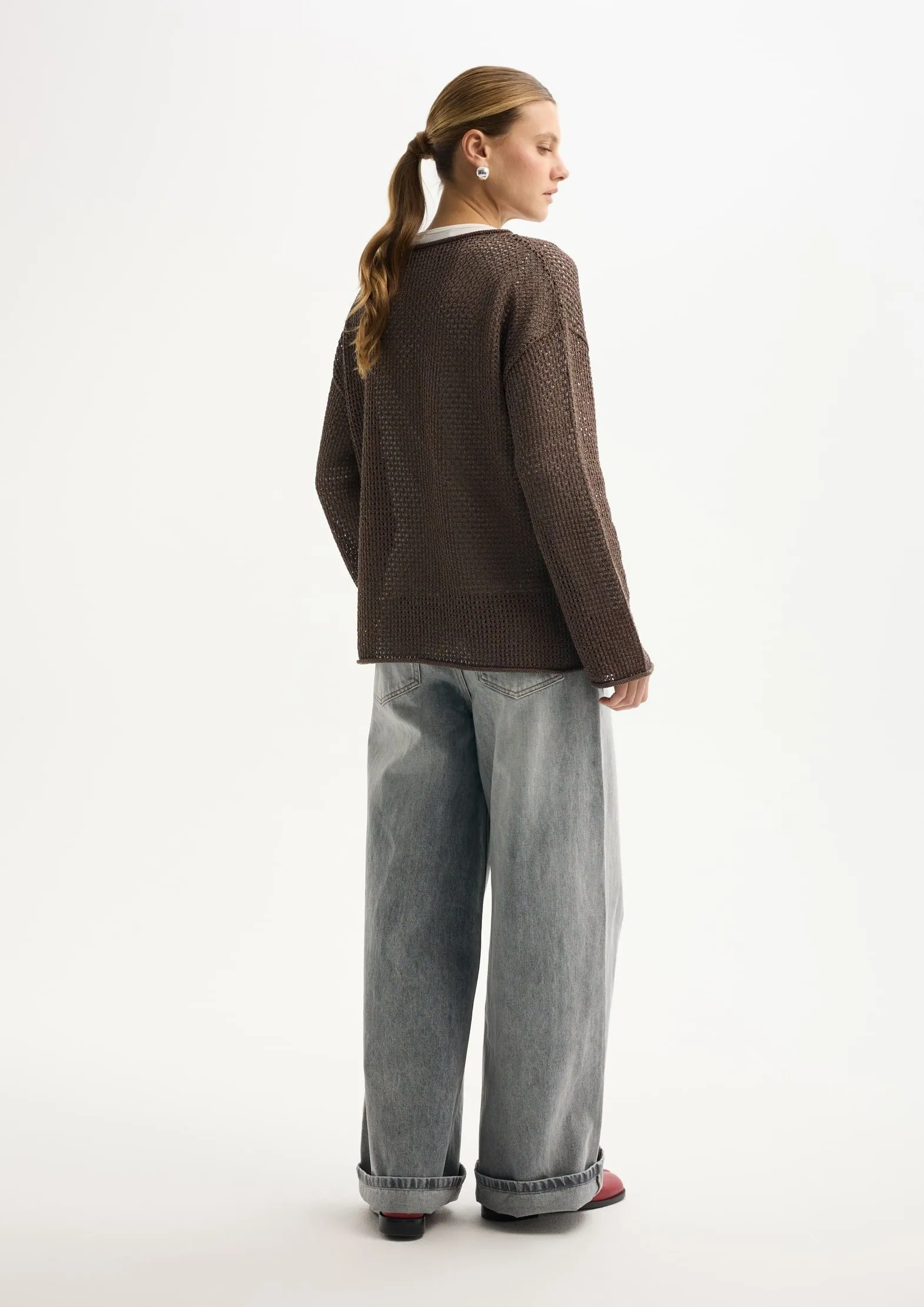 Джемпер из хлопка с добавлением целлюлозы