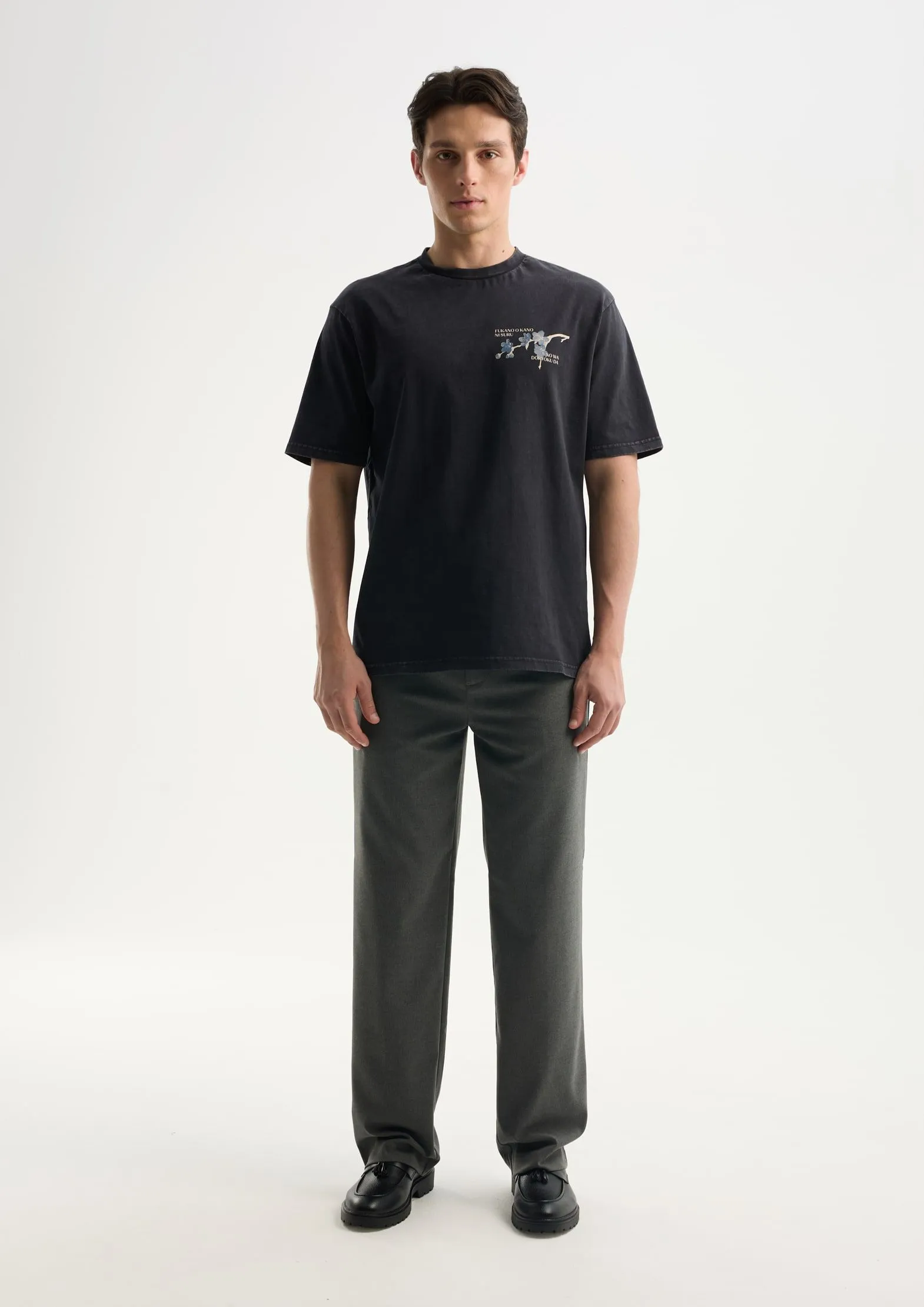 Футболка из 100% хлопка с эффектом стирки