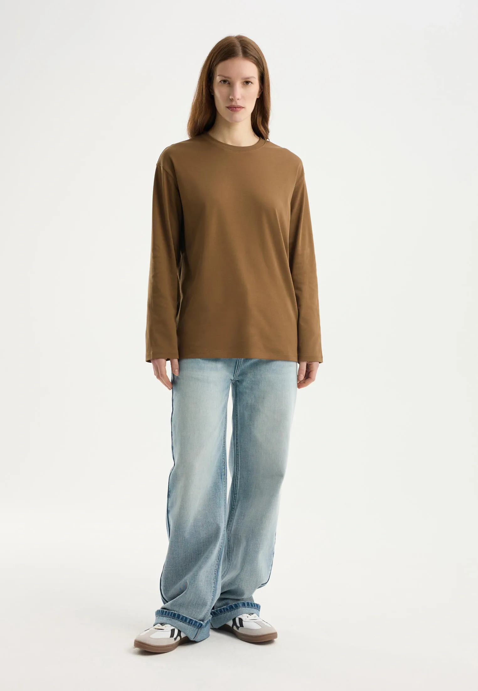 Базовый лонгслив из 100% хлопка