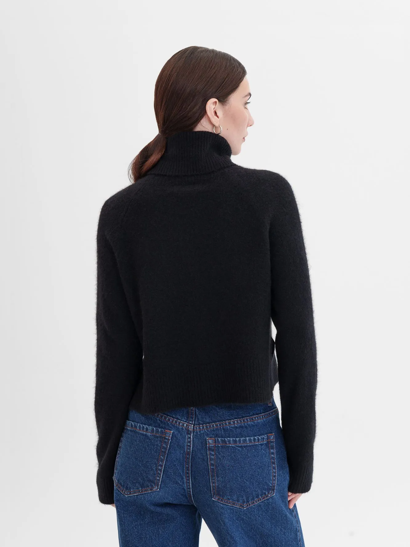 Укороченный джемпер с шерстью