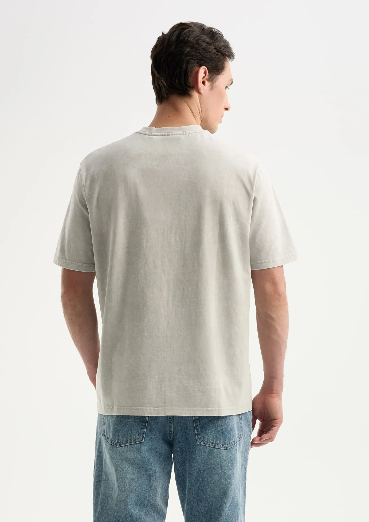 Футболка из 100% хлопка с эффектом стирки