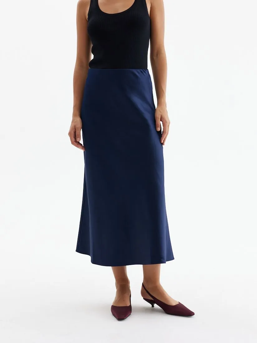 Юбка из переработанного полиэстера с водоотталкивающим эффектом