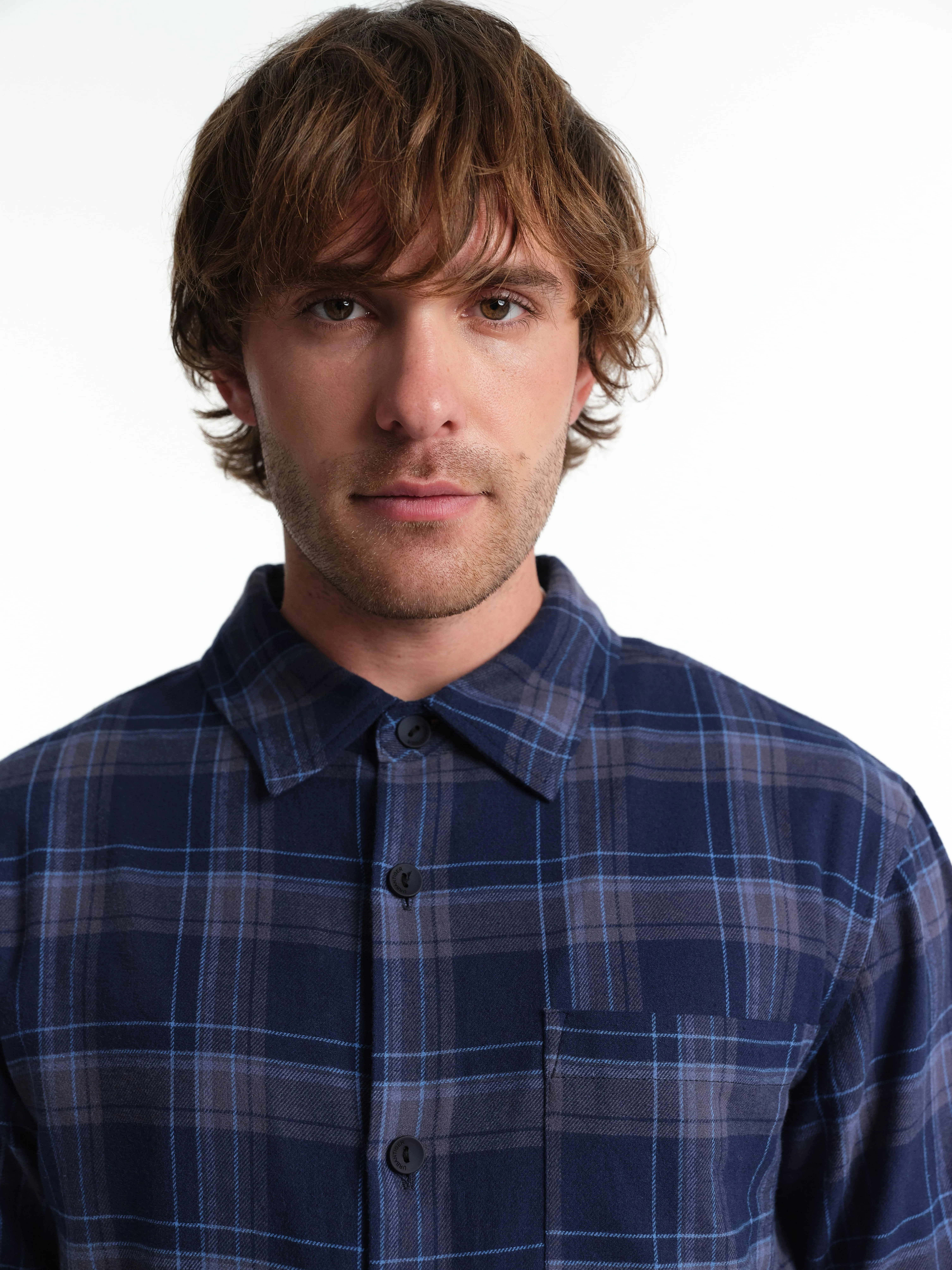 Рубашка из 100% хлопка в клетку