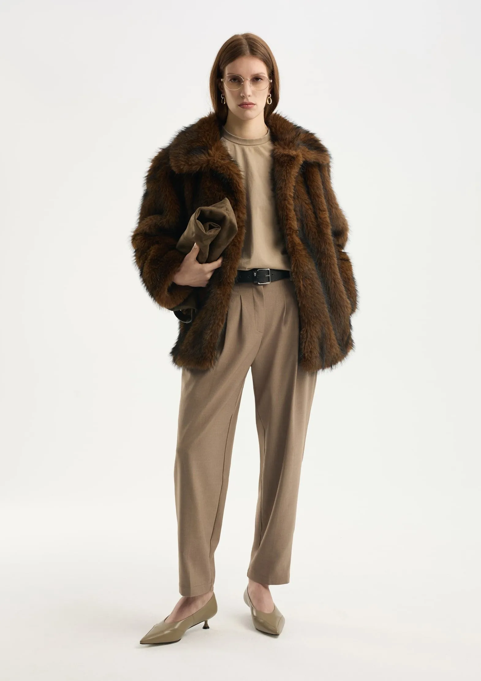 Брюки из костюмной ткани